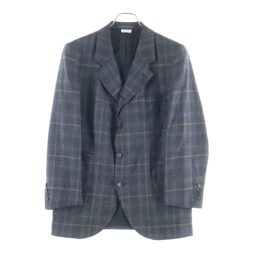 COMME des GARCONS HOMME DEUX(コムデギャルソン オムドゥ) 20AW AD2020 チェック柄 ウールテーラードジャケット グレーDF-J037
