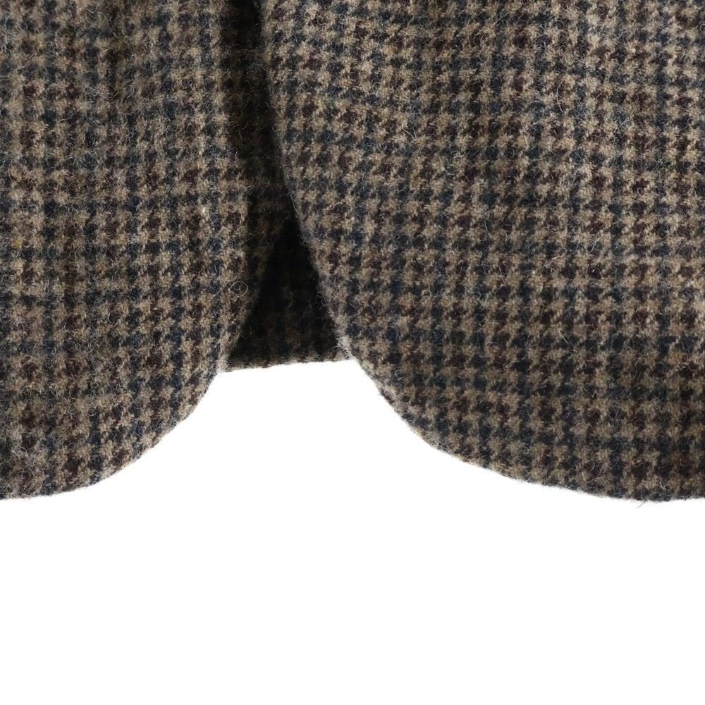 COMME des GARCONS HOMME DEUX(コムデギャルソン オムドゥ) 24AW AD2024 チェック柄 縮絨 ウールテーラードジャケット ブラウン DN-J044