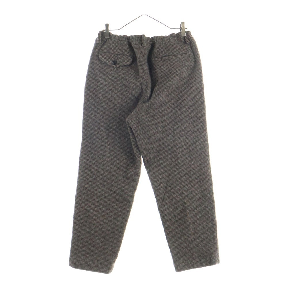 COMME des GARCONS HOMME DEUX(コムデギャルソン オムドゥ) 24AW AD2024 チェック柄 イージーウールスラックスパンツ ブラウン DN-P050