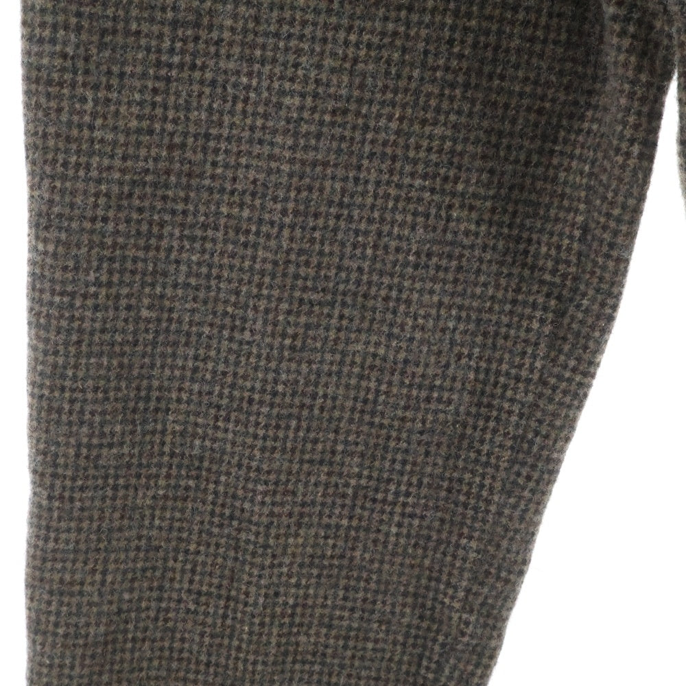 COMME des GARCONS HOMME DEUX(コムデギャルソン オムドゥ) 24AW AD2024 チェック柄 イージーウールスラックスパンツ ブラウン DN-P050