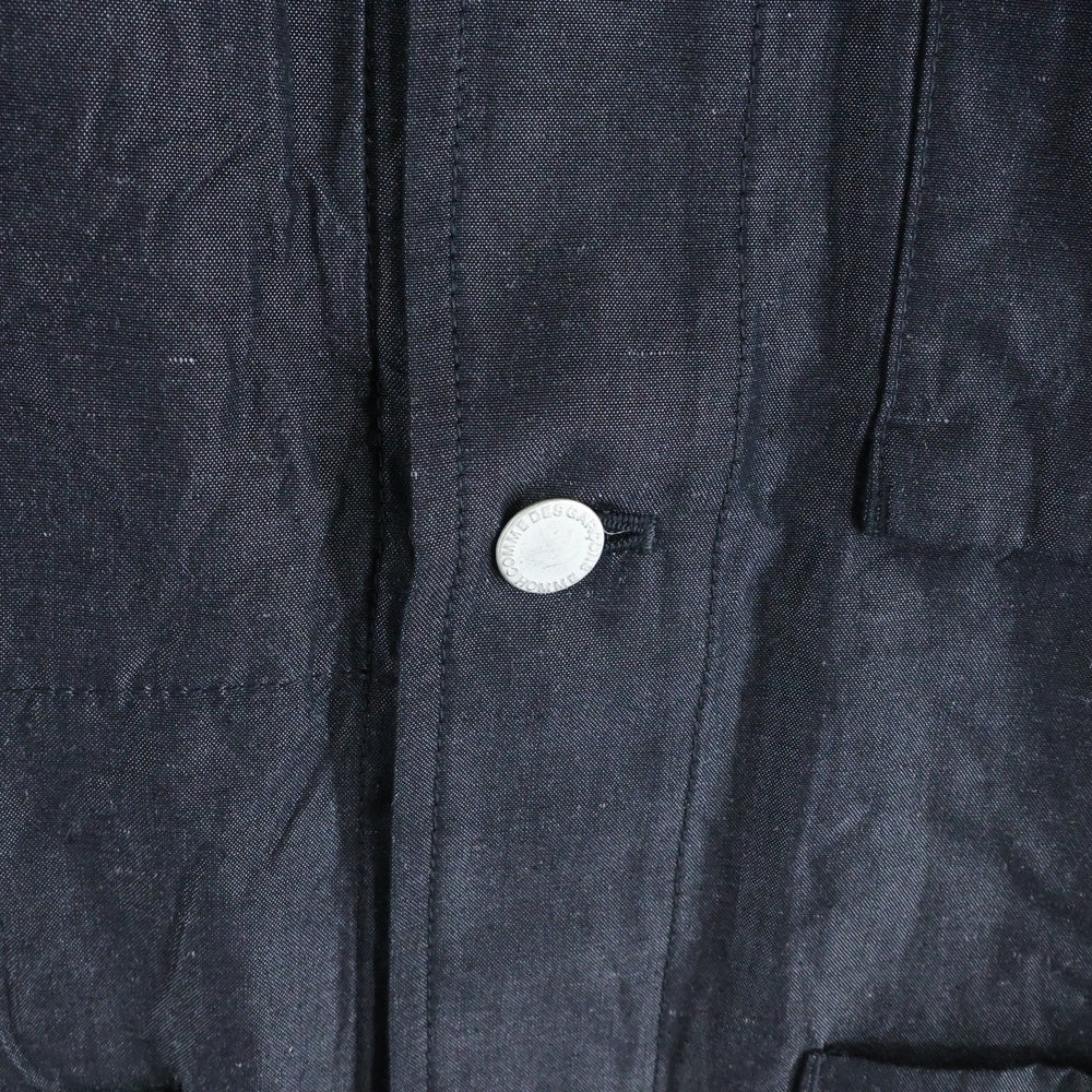 COMME des GARCONS HOMME(コムデギャルソンオム) 25SS AD2024 リネン混 カバーオール ジャケット ネイビー HO‐J019