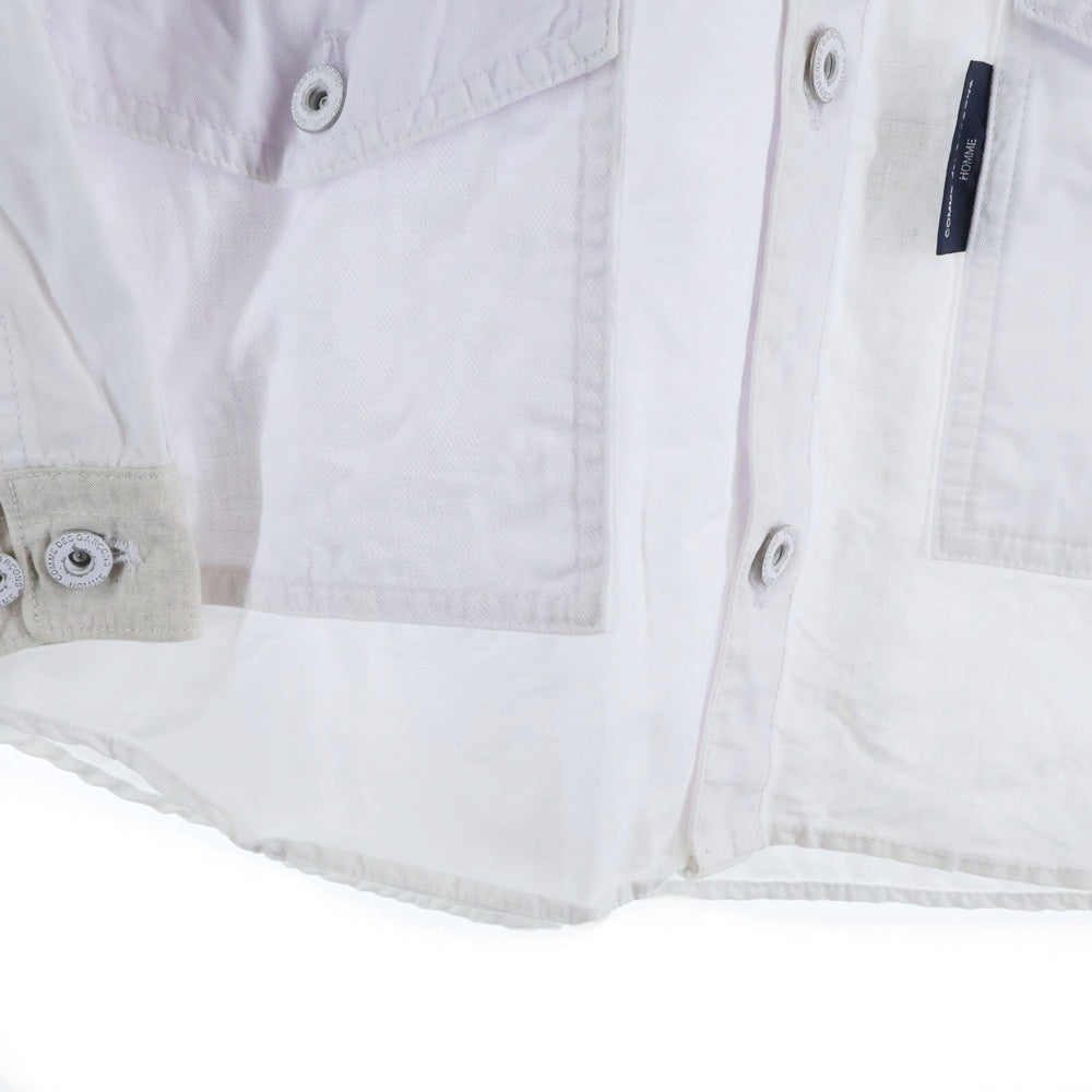 COMME des GARCONS HOMME(コムデギャルソンオム) 22SS AD2021 カバーオール シャツ ジャケット ホワイト HI-B015