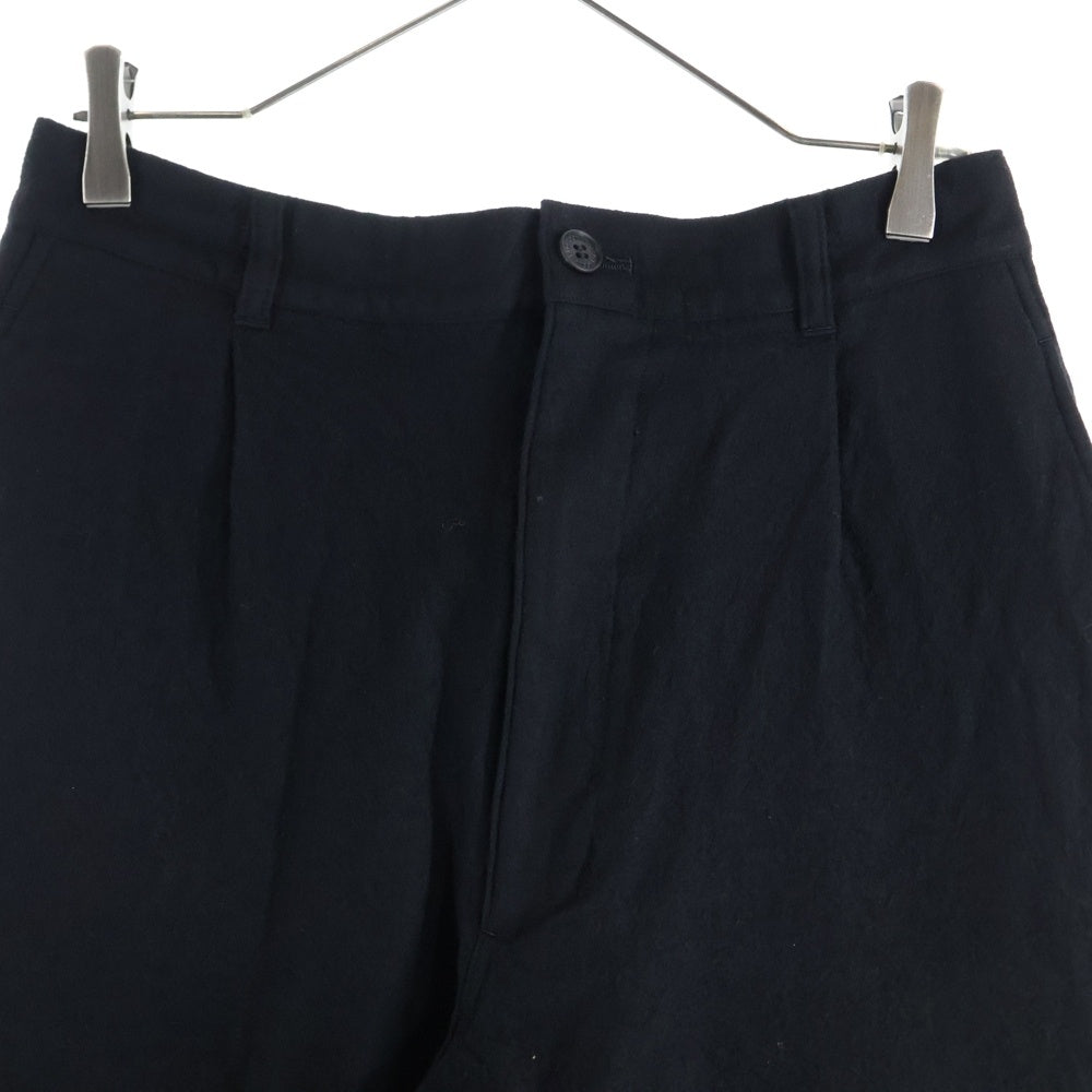 COMME des GARCONS HOMME(コムデギャルソンオム) 23AW AD2023 ウール縮絨 テーパードパンツ ブラック HL-P036