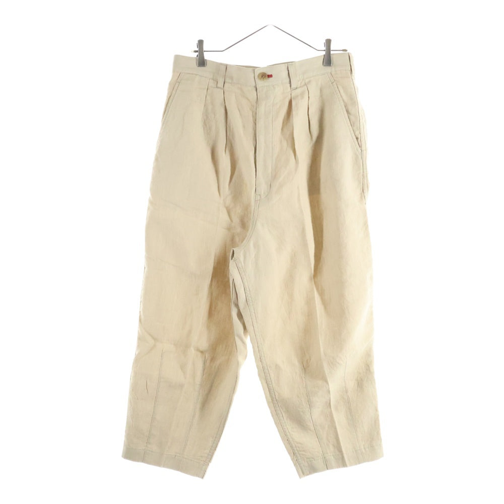 COMME des GARCONS HOMME(コムデギャルソンオム) 21SS AD2020 セットアップ スーツ リネン 3B テーラードジャケット 2タック テーパードパンツ ベージュ HG‐J026/HG-P033