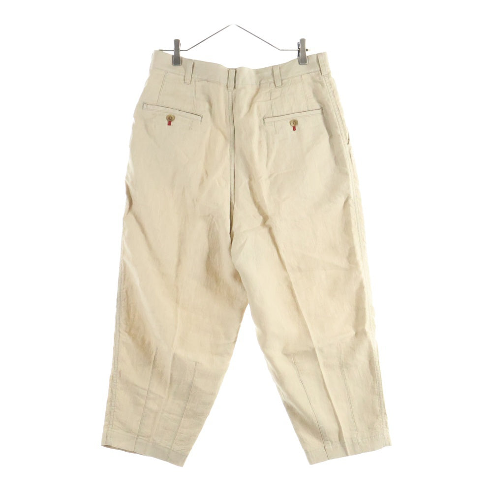 COMME des GARCONS HOMME(コムデギャルソンオム) 21SS AD2020 セットアップ スーツ リネン 3B テーラードジャケット 2タック テーパードパンツ ベージュ HG‐J026/HG-P033