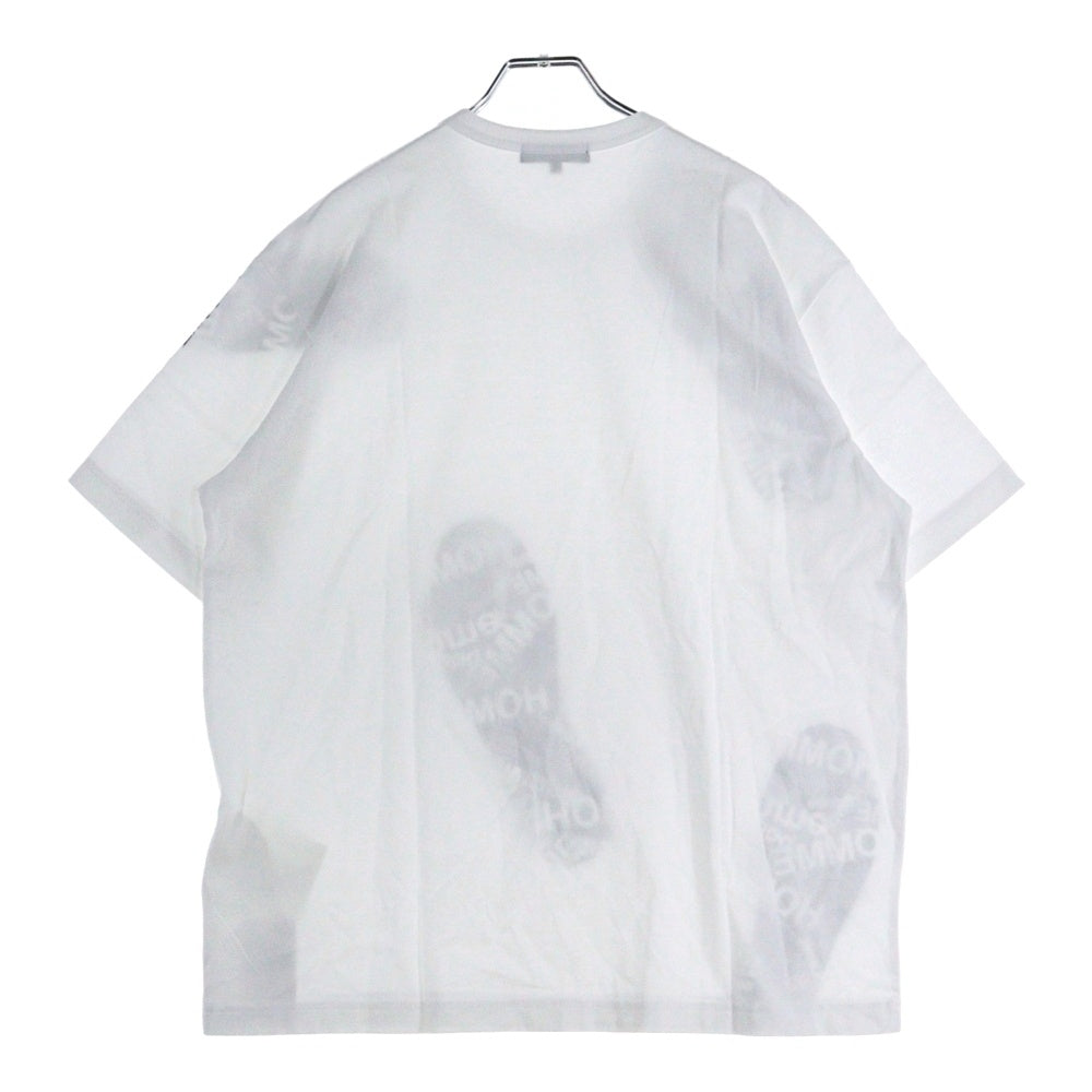COMME des GARCONS HOMME(コムデギャルソンオム) 23SS AD2022 フット ロゴ 半袖カットソー Tシャツ ホワイト HK-T024