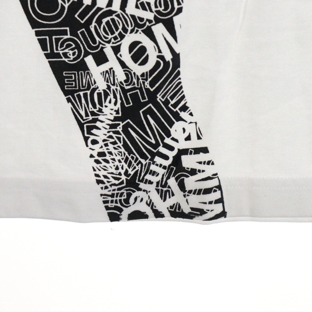 COMME des GARCONS HOMME(コムデギャルソンオム) 23SS AD2022 フット ロゴ 半袖カットソー Tシャツ ホワイト HK-T024