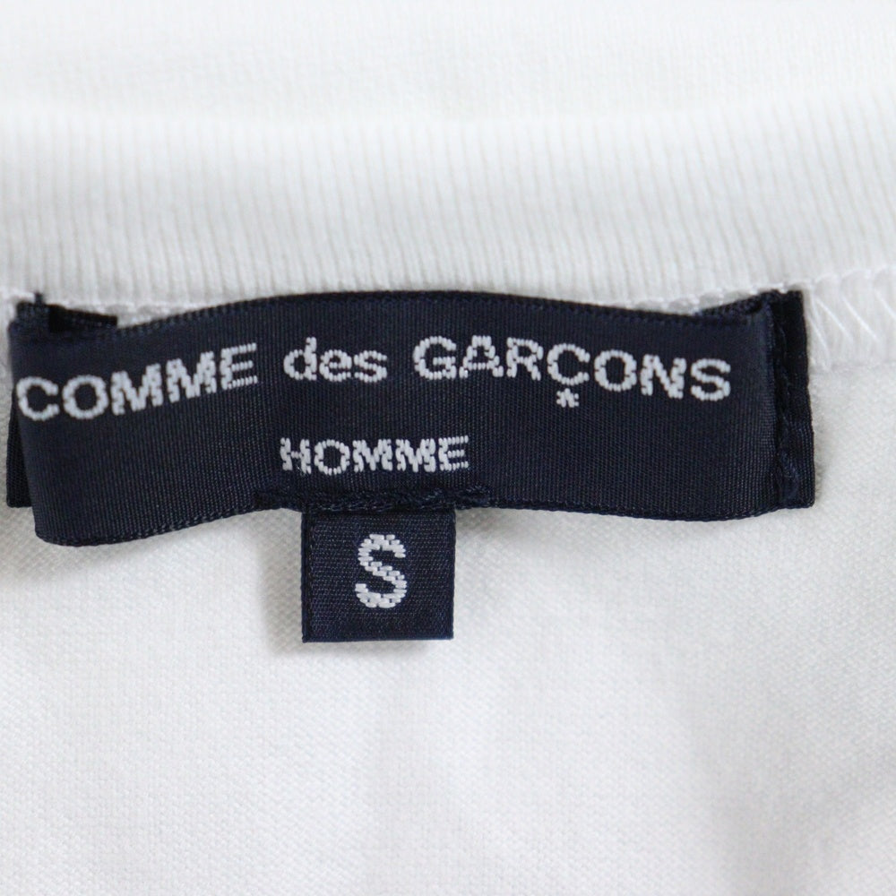 COMME des GARCONS HOMME(コムデギャルソンオム) 23SS AD2022 フット ロゴ 半袖カットソー Tシャツ ホワイト HK-T024