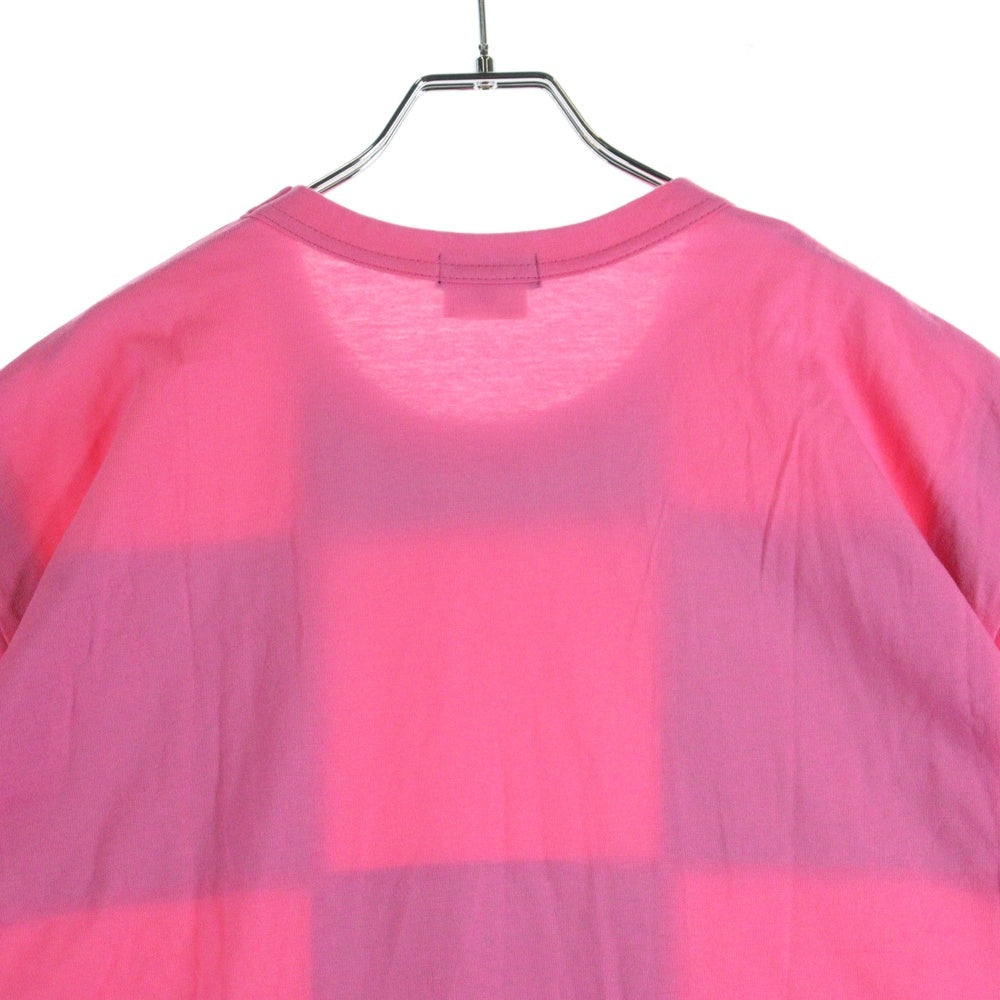 COMME des GARCONS HOMME PLUS(コムデギャルソンオムプリュス) 25SS AD2024 パッチワーク 半袖カットソー Tシャツ グリーン/ピンク PO-T005