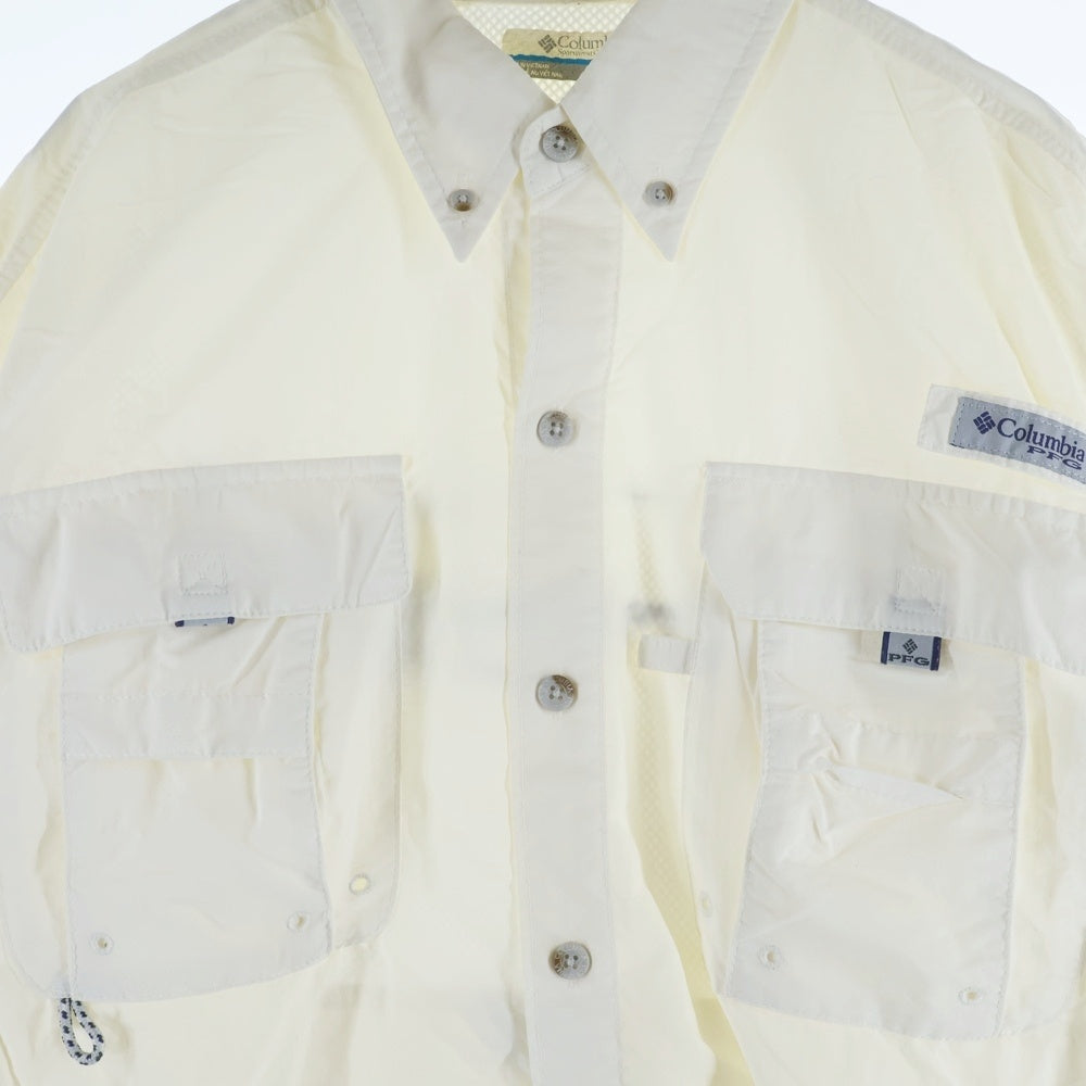 Columbia(コロンビア) BAHAMA ICON SS SHIRT バハマ アイコン 半袖フィッシングシャツ ホワイト 122 FM5202