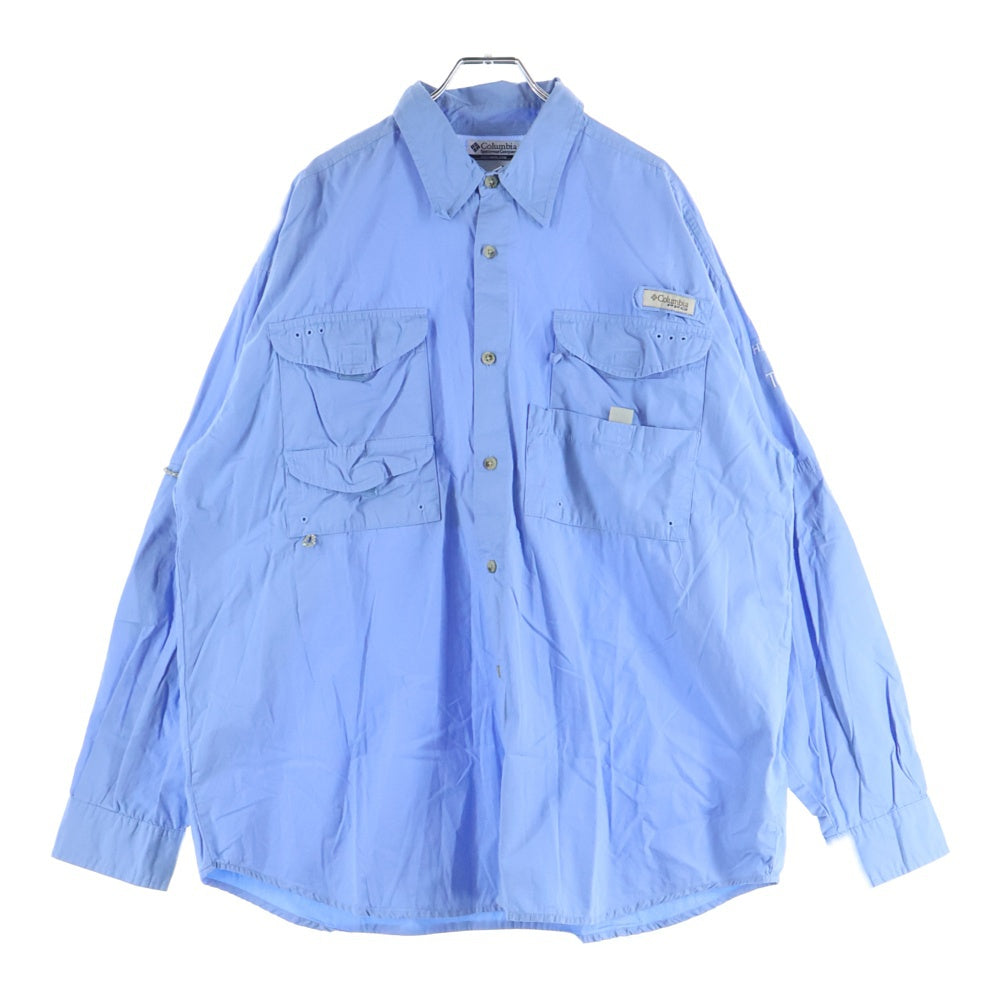 Columbia(コロンビア) PFG コットン 長袖フィッシングシャツ ブルー 0110 FM7120