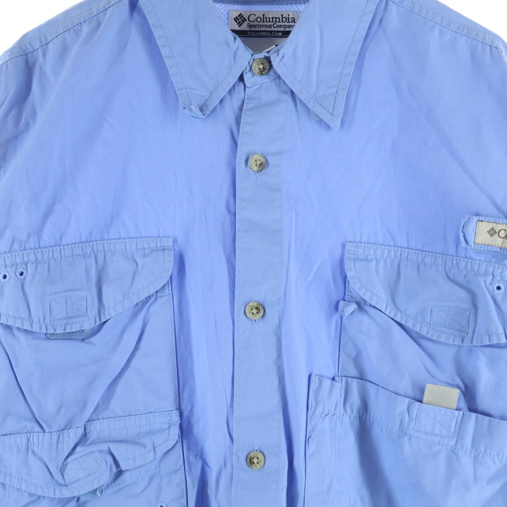 Columbia(コロンビア) PFG コットン 長袖フィッシングシャツ ブルー 0110 FM7120