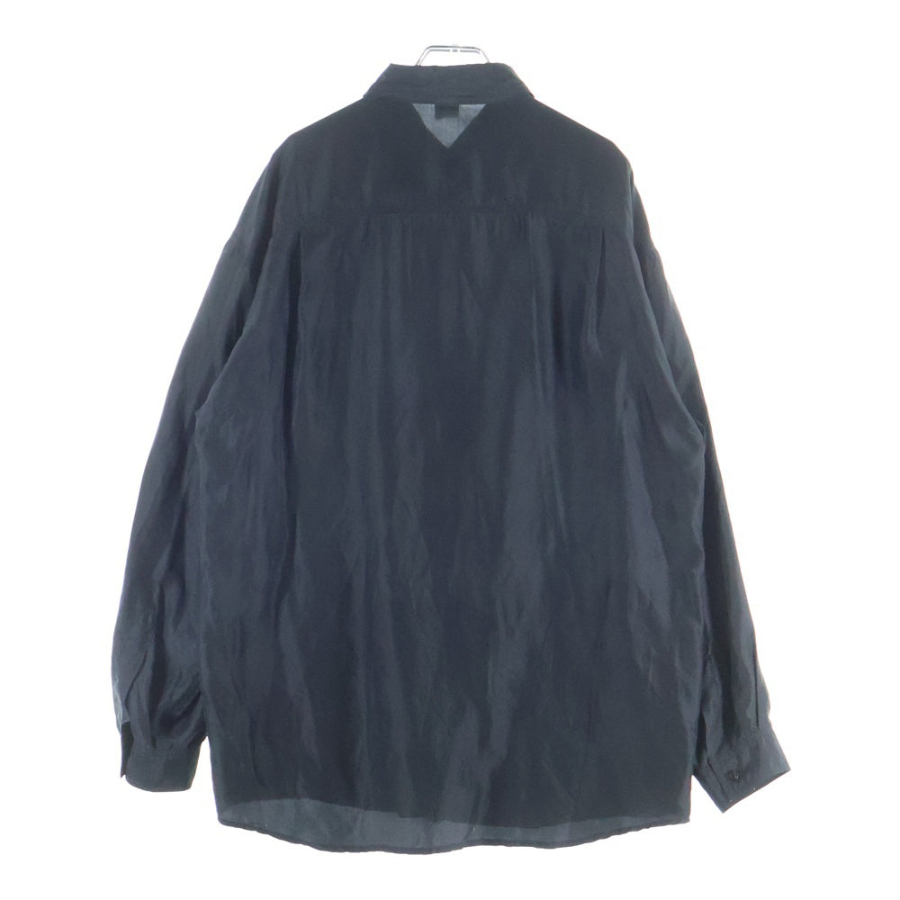 VINTAGE(ヴィンテージ) high advantage ハイアドバンテージ シアー シルク 長袖シャツ ブラック