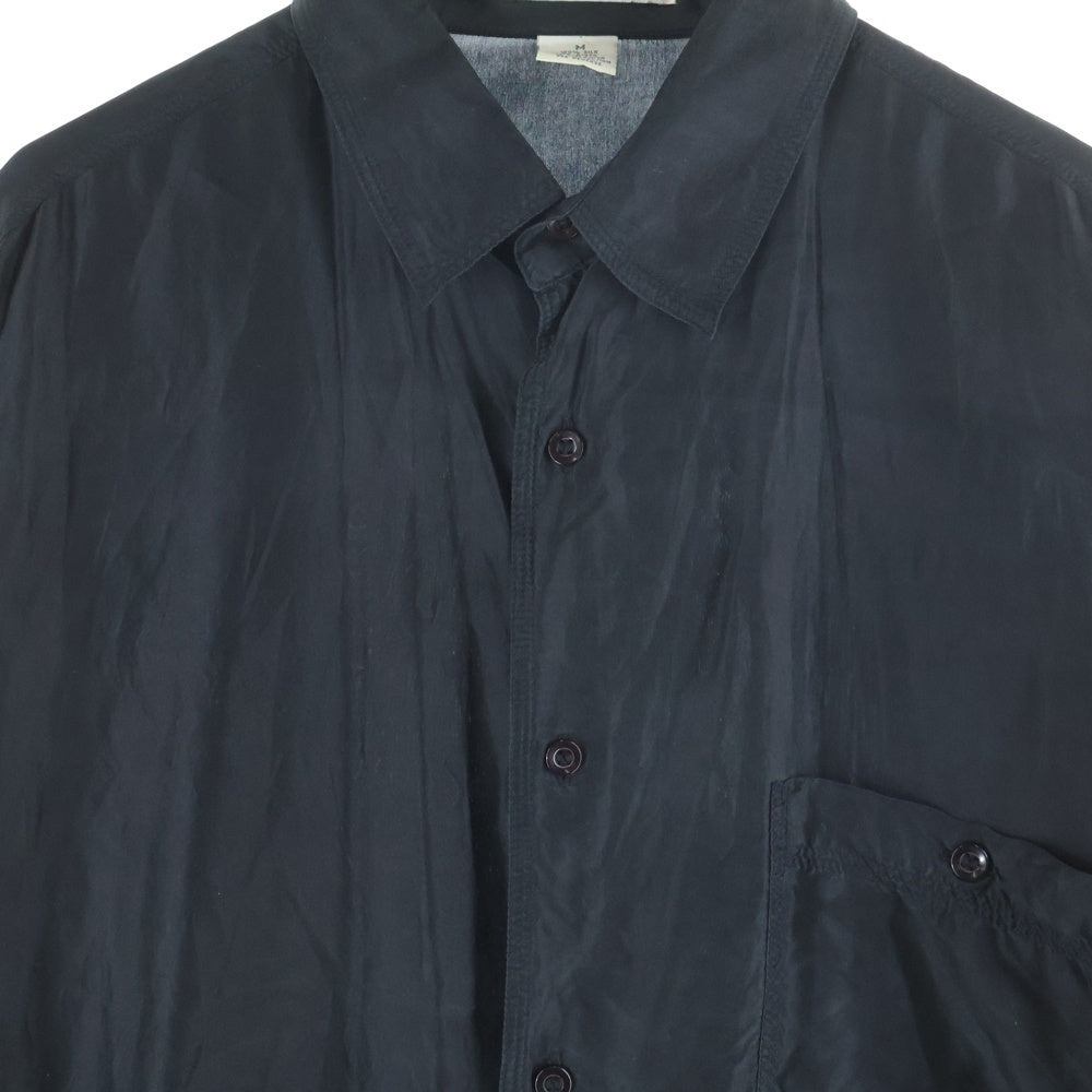 VINTAGE(ヴィンテージ) high advantage ハイアドバンテージ シアー シルク 長袖シャツ ブラック