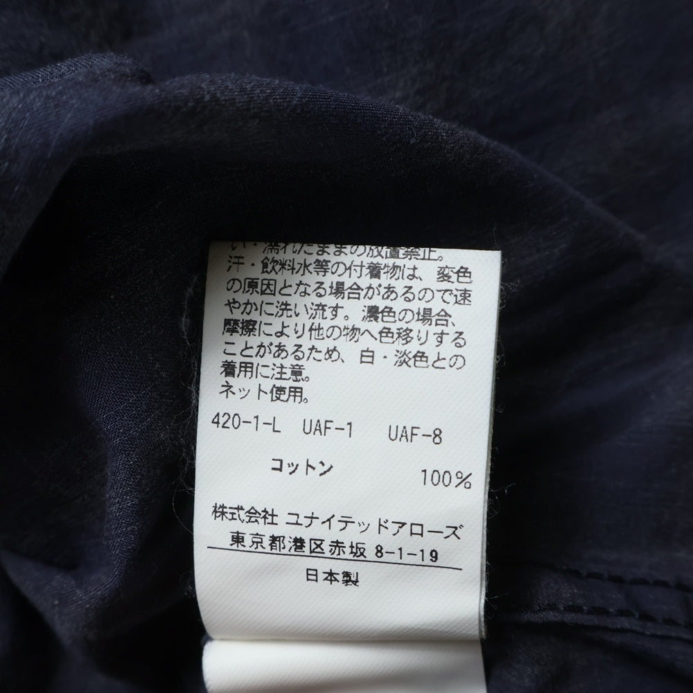 Steven Alan(スティーブンアラン) CHECK REGULAR COLLAR SHIRT 日本製 チェック柄 レギュラーカラー 長袖シャツ ネイビー 8111-218-0593