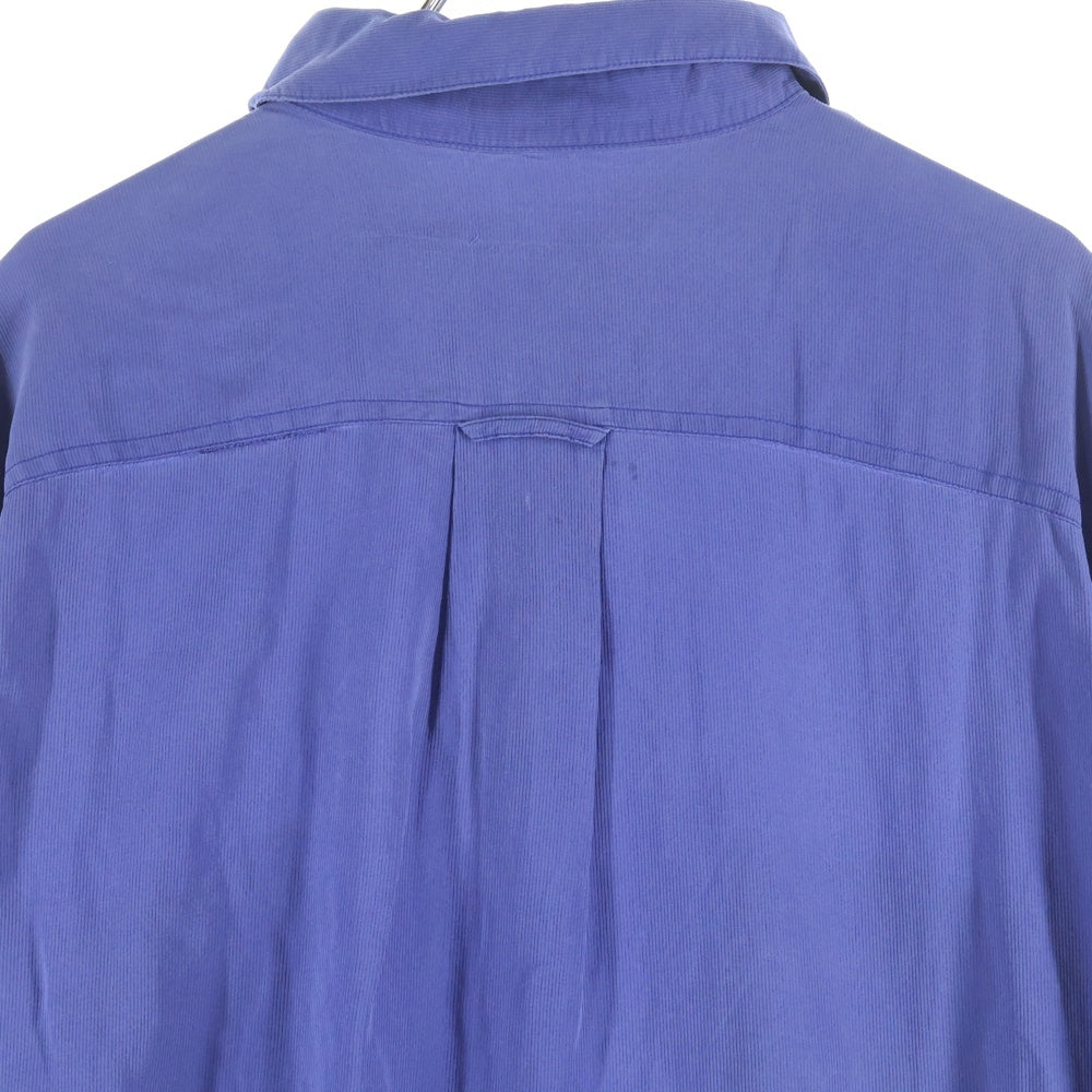 NO BRAND(ノーブランド) PERRY ELLIS ペリーエリス シルク 長袖シャツ ブルー