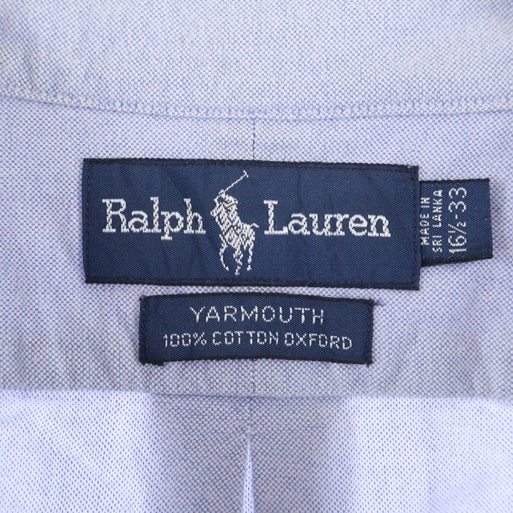 POLO RALPH LAUREN(ポロラルフローレン) YARMOUTH スモールポニー刺繍 コットン ボタンダウン 長袖シャツ ブルー