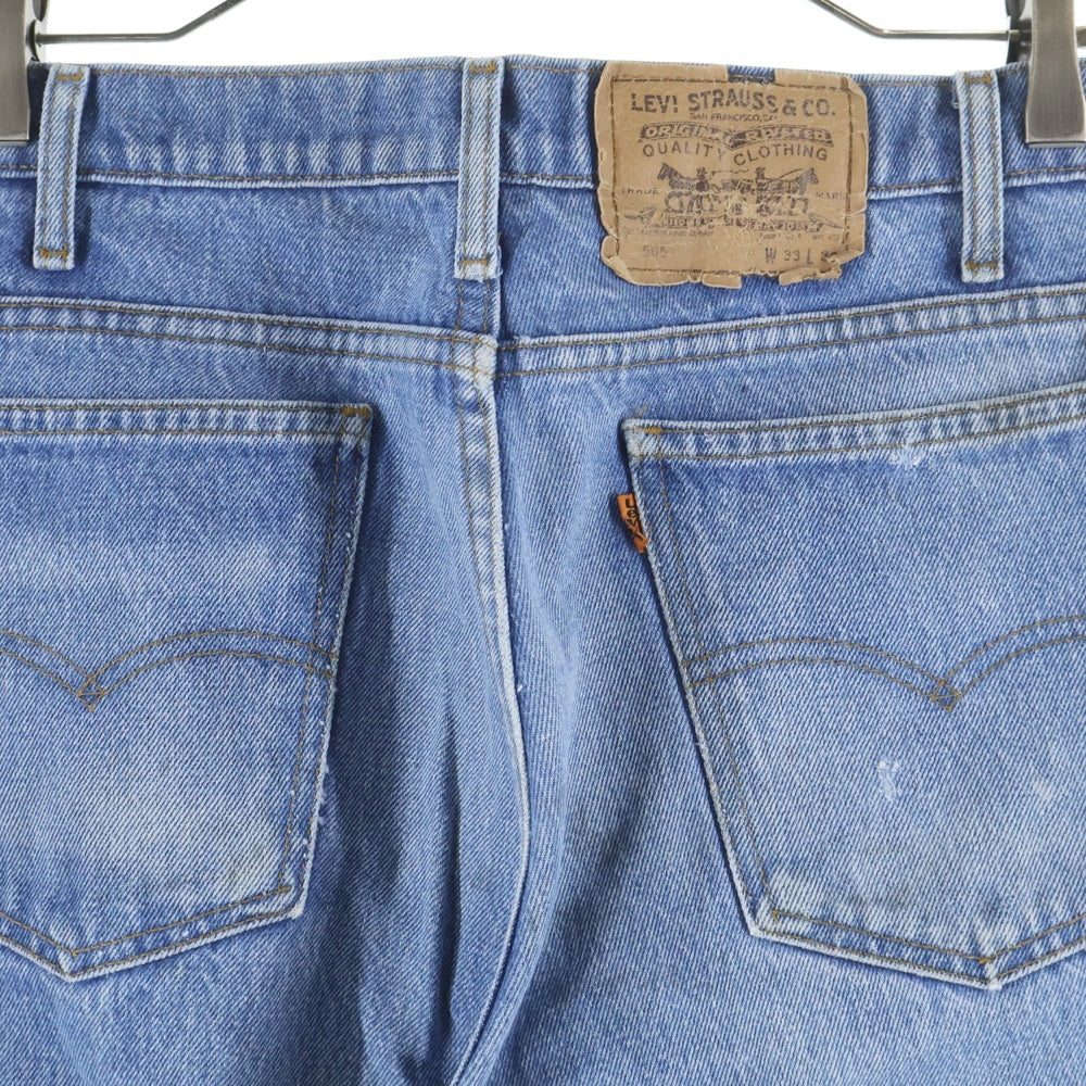 Levi's(リーバイス) 90S VINTAGE 505 ボタン裏698 オレンジタブ ジップフライ デニムパンツ インディゴ