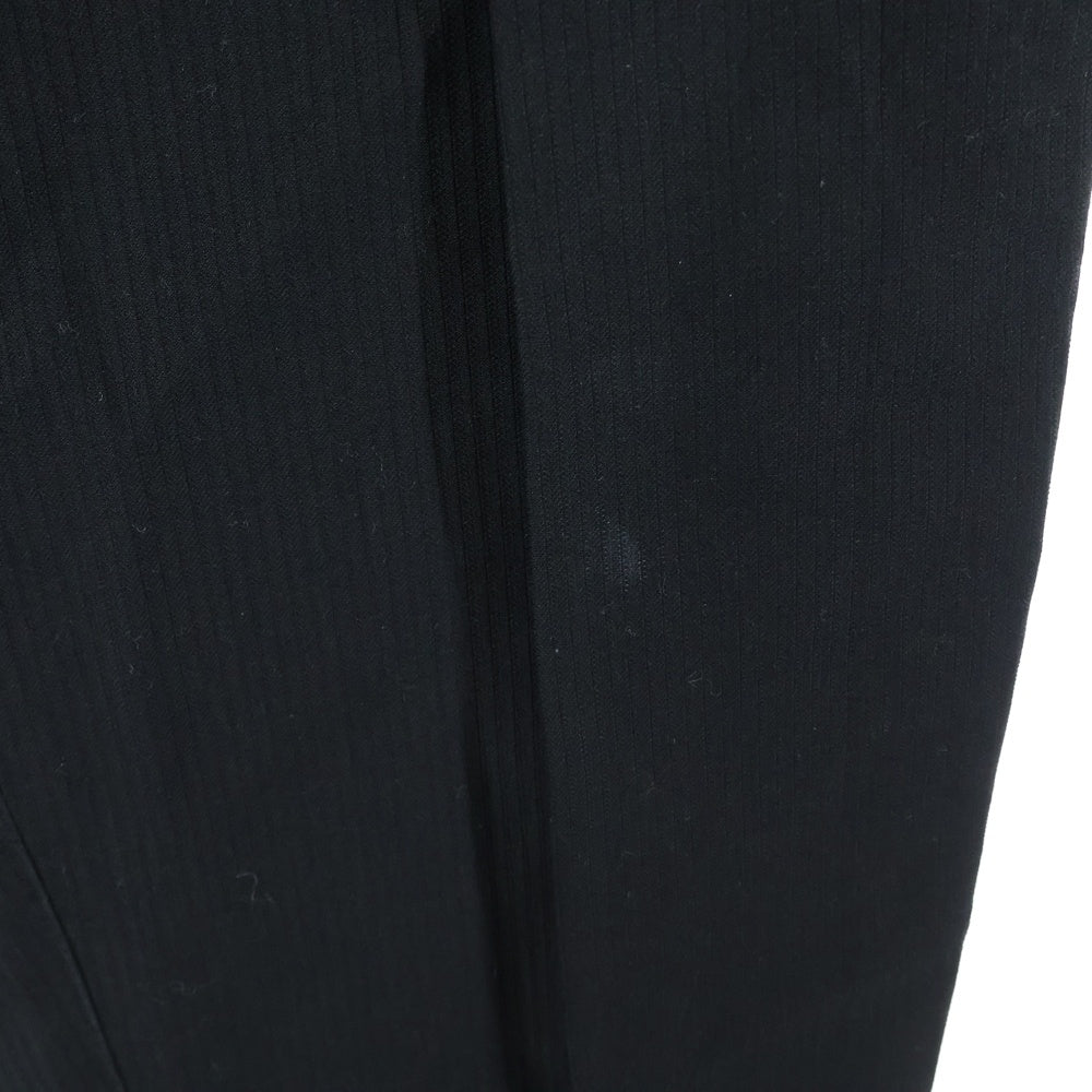 Y's for men(ワイズフォーメン) 90S ストライプデザイン サイドアジャスター コットン ツータックパンツ ブラック MP-P05-019