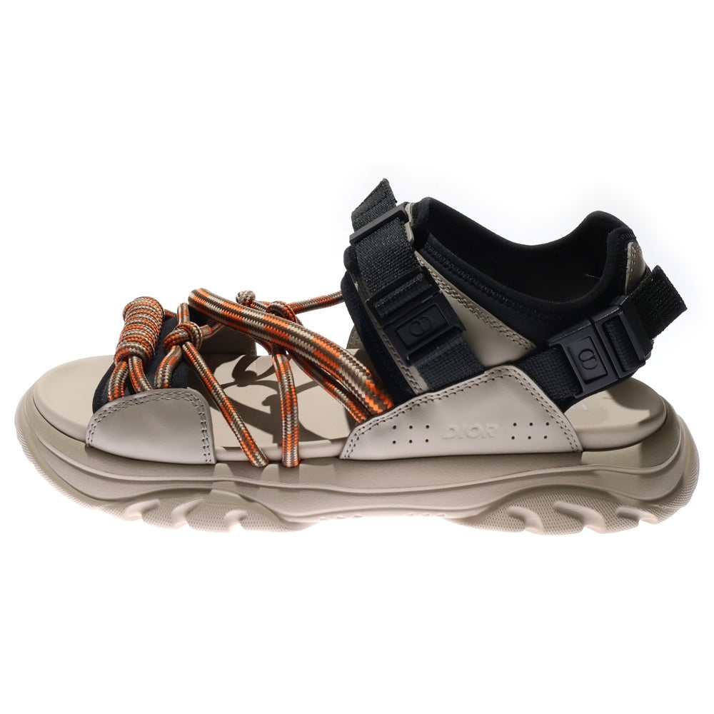 DIOR(ディオール) H-TOWN SANDAL ROPE ロープデザイン Hタウン スポーツサンダル ベージュ/オレンジ 3SA108ZON