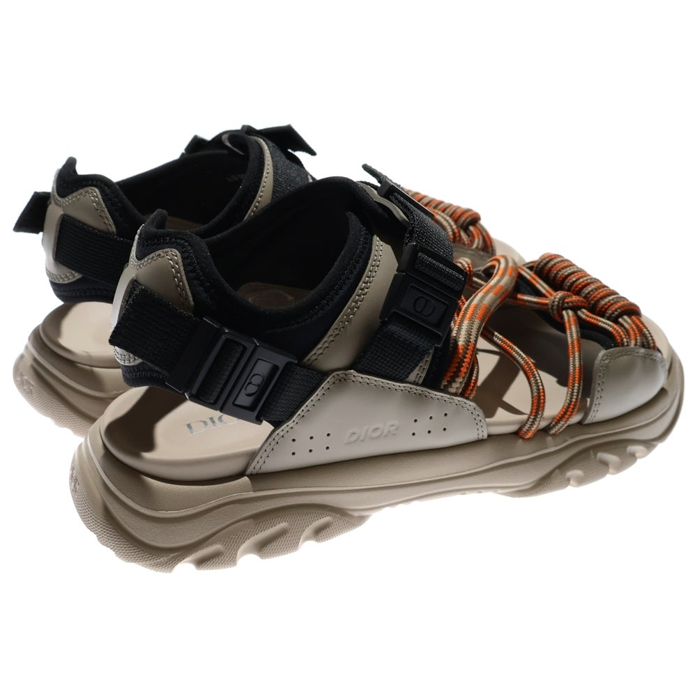 DIOR(ディオール) H-TOWN SANDAL ROPE ロープデザイン Hタウン スポーツサンダル ベージュ/オレンジ 3SA108ZON