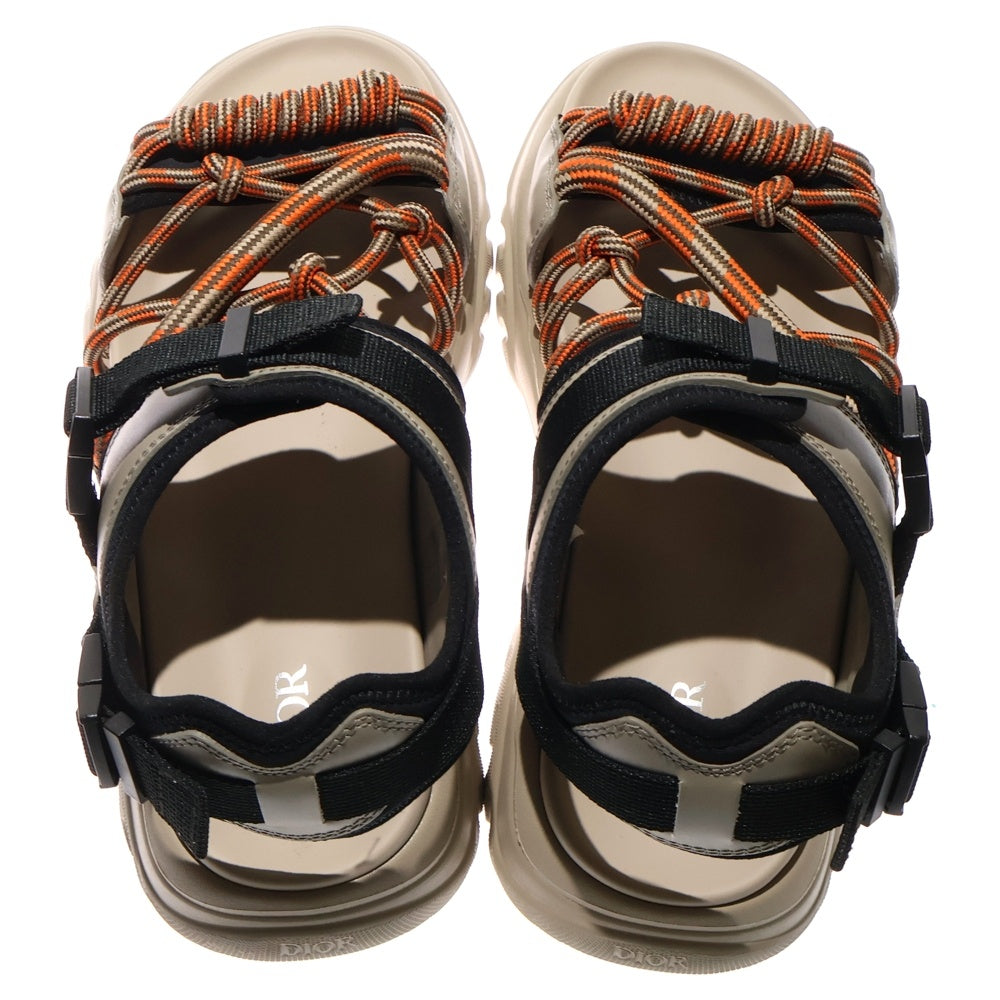 DIOR(ディオール) H-TOWN SANDAL ROPE ロープデザイン Hタウン スポーツサンダル ベージュ/オレンジ 3SA108ZON