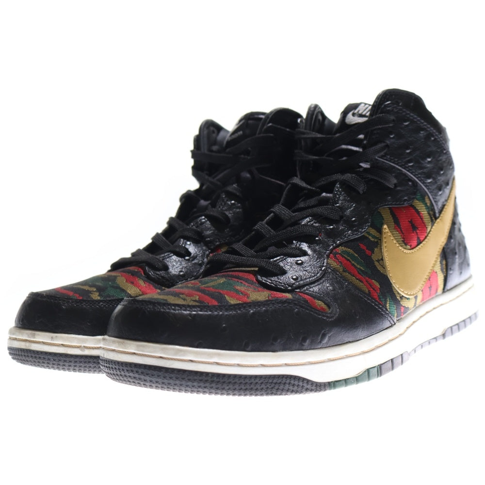 NIKE(ナイキ) DUNK CMFT PRM QS ダンク ハイ クラフト ハイカットスニーカーシューズ カモ ブラック/カーキ US9/27cm 716714-002