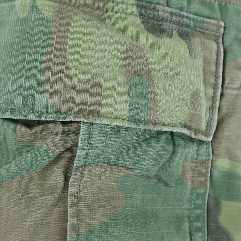 RRL(ダブルアールエル) ジップフライ マルチポケット カモ柄 ミリタリーカーゴパンツ マルチ 782726011001