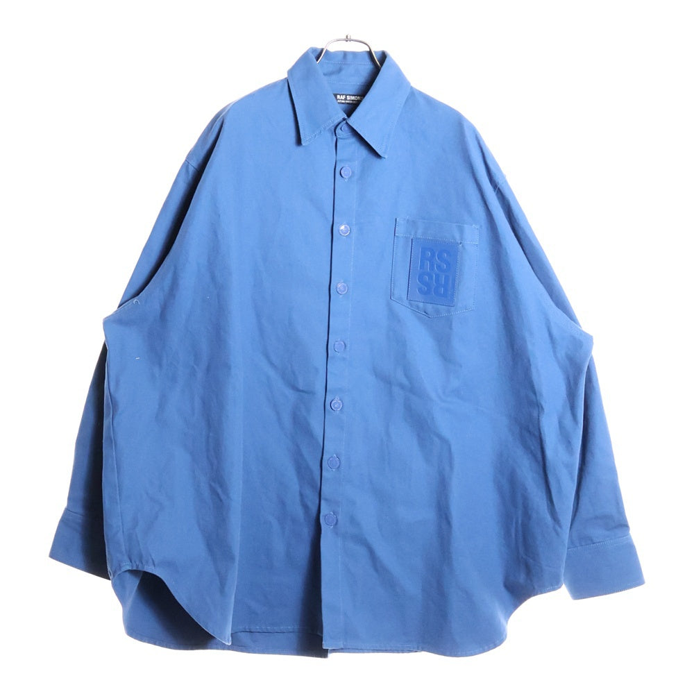 RAF SIMONS(ラフシモンズ) 22AW PIN OVERSIZED DENIM SHIRT オーバーサイズデニムシャツ ブルー 222-M243