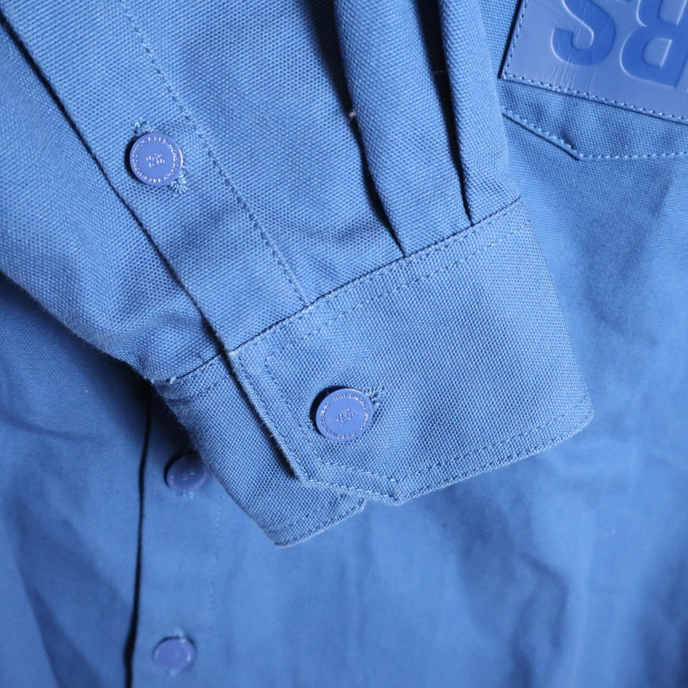 RAF SIMONS(ラフシモンズ) 22AW PIN OVERSIZED DENIM SHIRT オーバーサイズデニムシャツ ブルー 222-M243