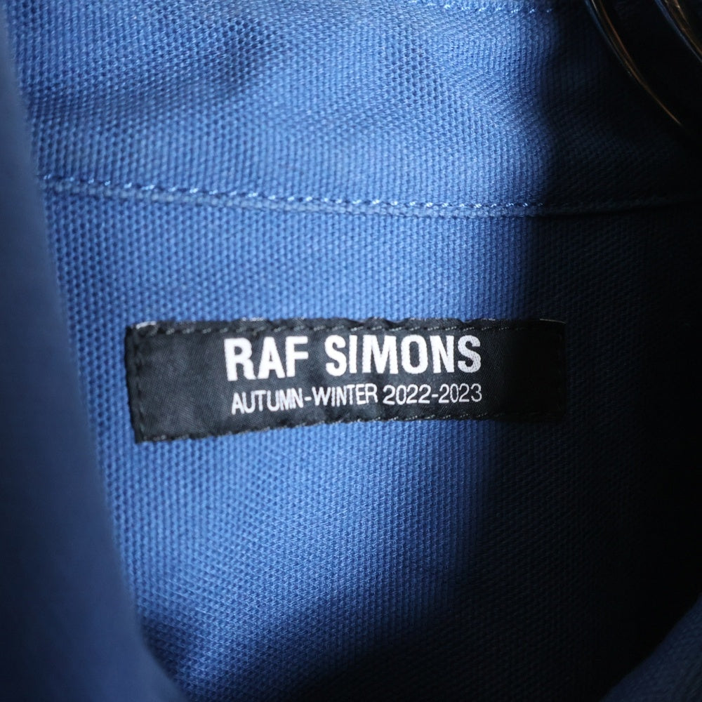 RAF SIMONS(ラフシモンズ) 22AW PIN OVERSIZED DENIM SHIRT オーバーサイズデニムシャツ ブルー 222-M243
