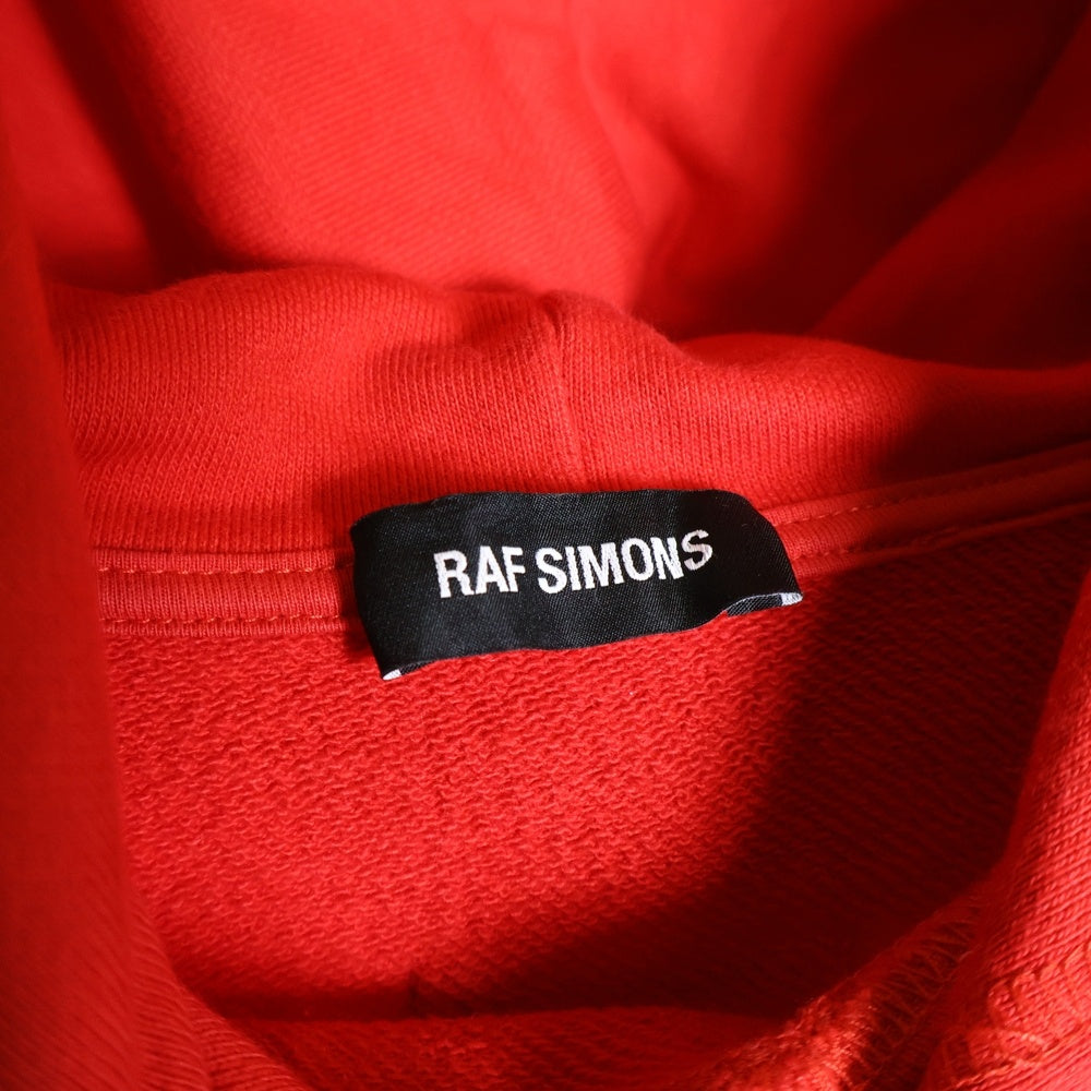 RAF SIMONS(ラフシモンズ) 18SS JOY DIVISION プルオーバーパーカー レッド 19004-00030