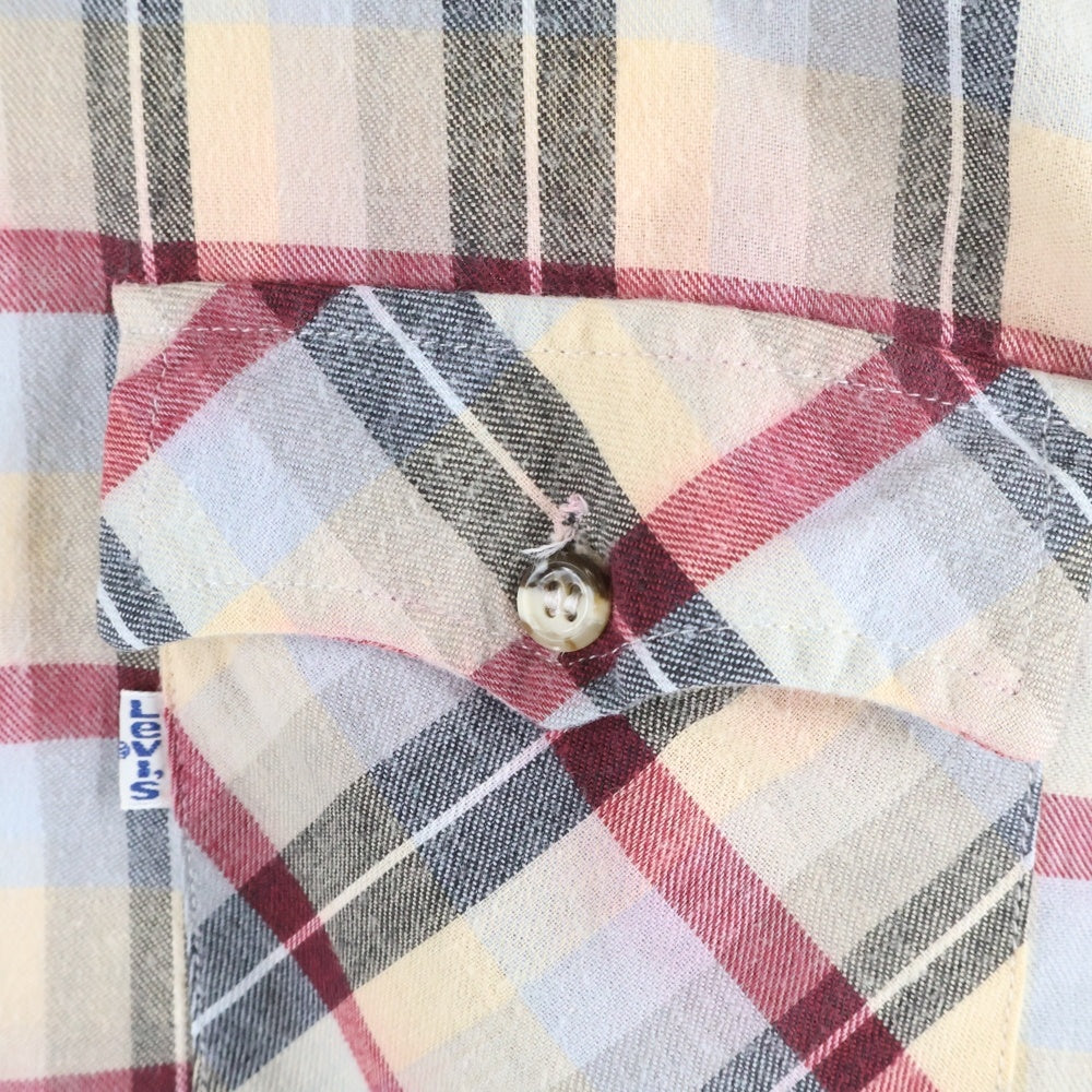 Levi's(リーバイス) 80s VINTAGE レギュラーフィット チェックシャツ ベージュ 60665-4407