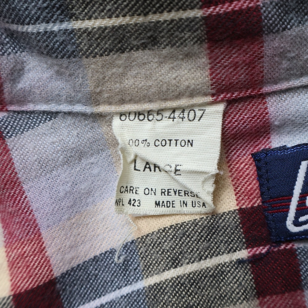 Levi's(リーバイス) 80s VINTAGE レギュラーフィット チェックシャツ ベージュ 60665-4407