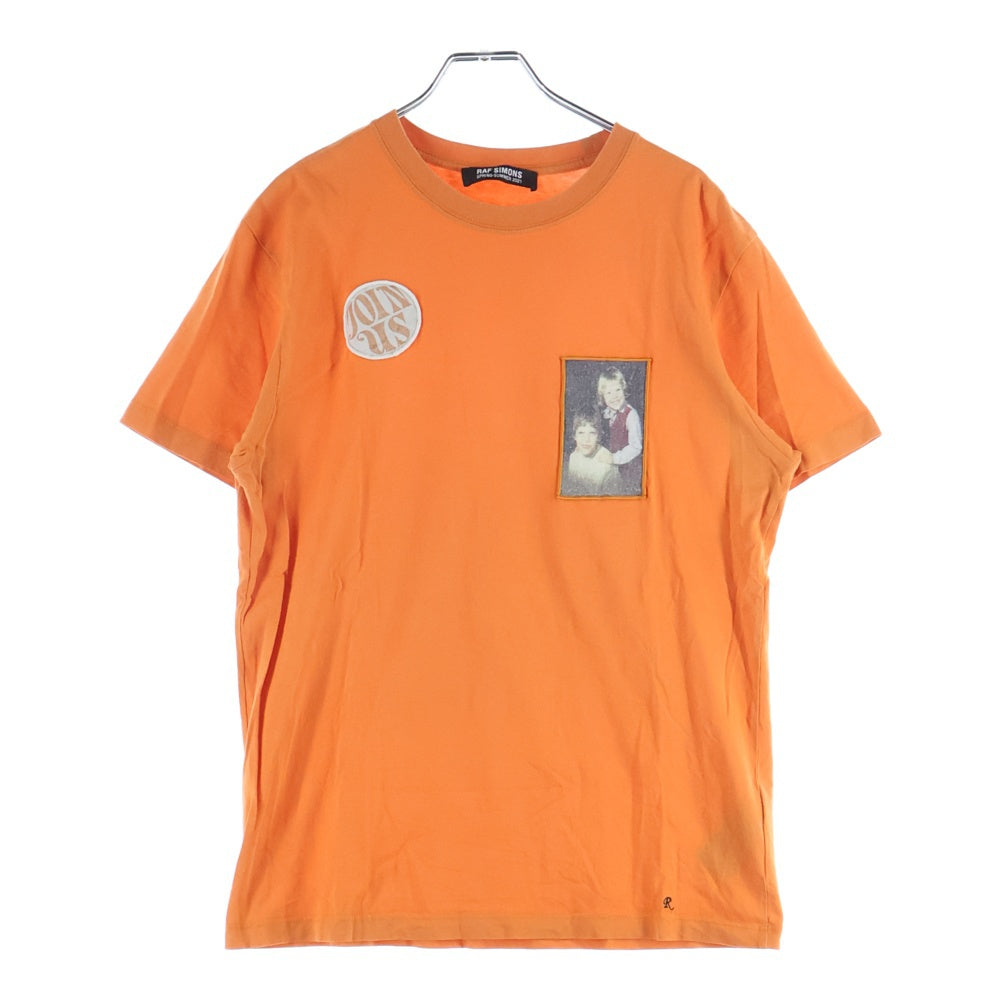 RAF SIMONS(ラフシモンズ) 21SS JOIN US Tシャツ オレンジ 211-M101