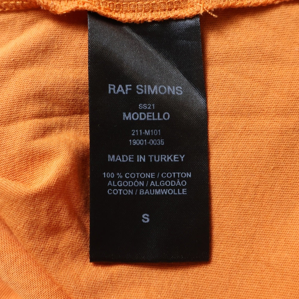 RAF SIMONS(ラフシモンズ) 21SS JOIN US Tシャツ オレンジ 211-M101