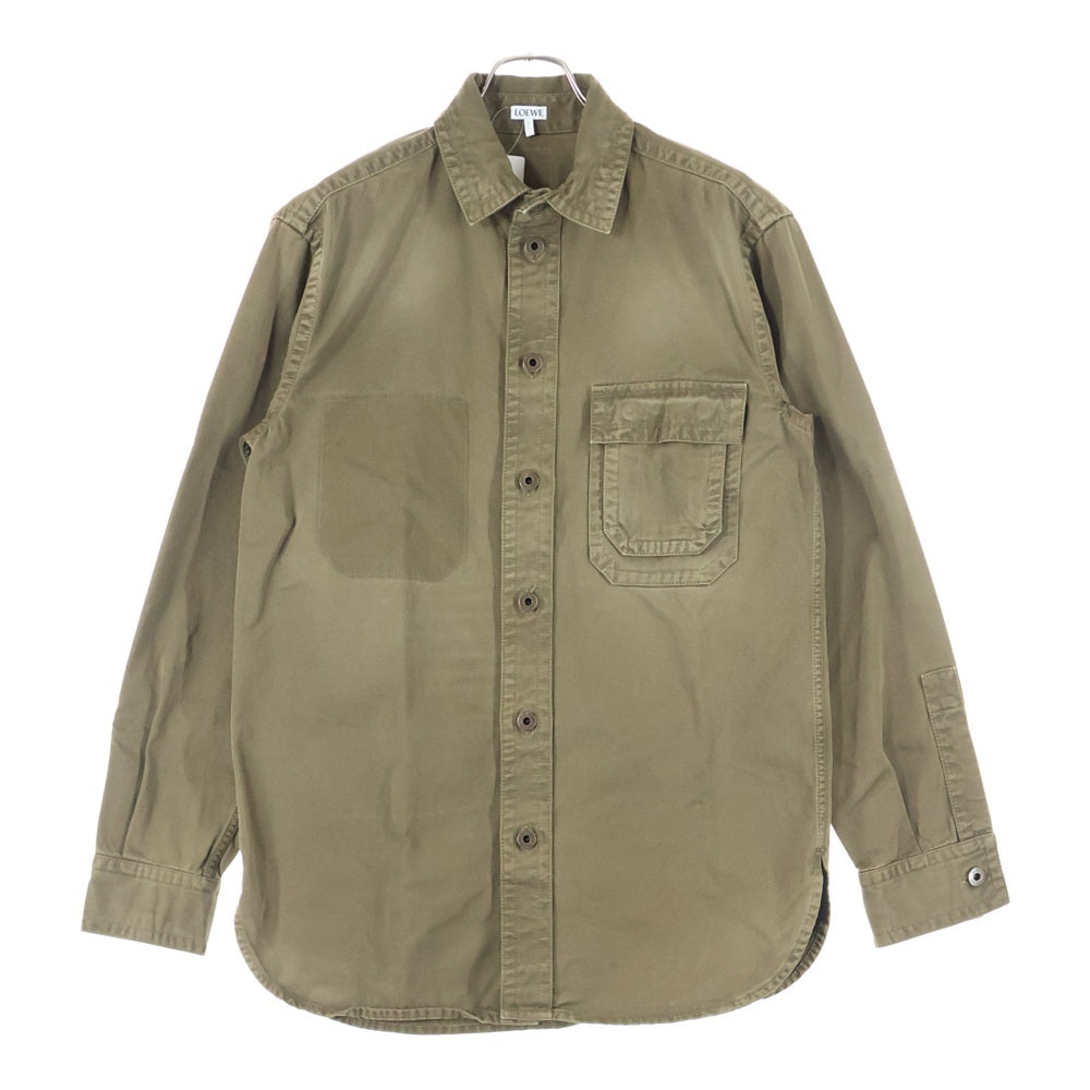 LOEWE(ロエベ) OVERSHIRT オーバーシャツ カーキ H526Y02WA3