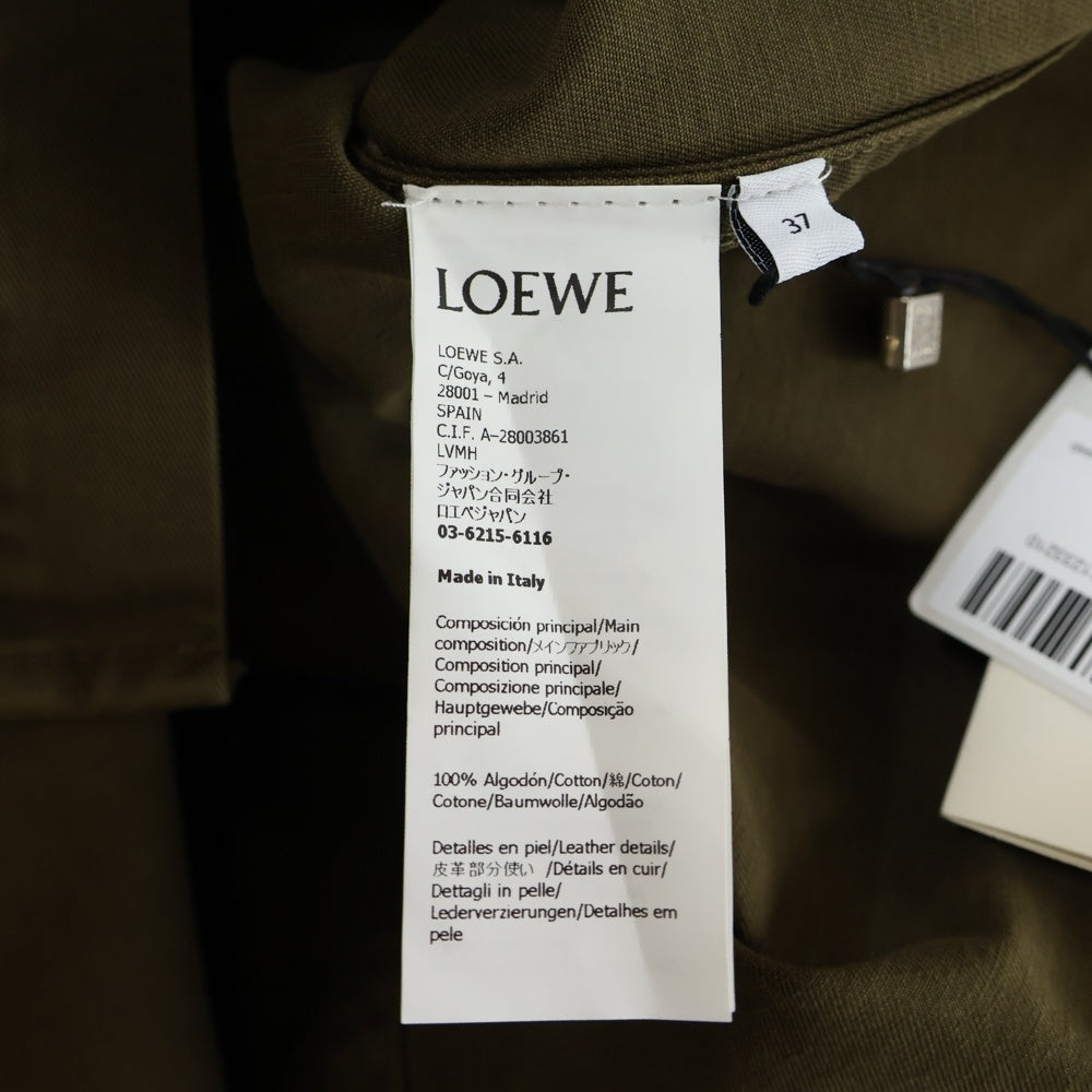 LOEWE(ロエベ) OVERSHIRT オーバーシャツ カーキ H526Y02WA3