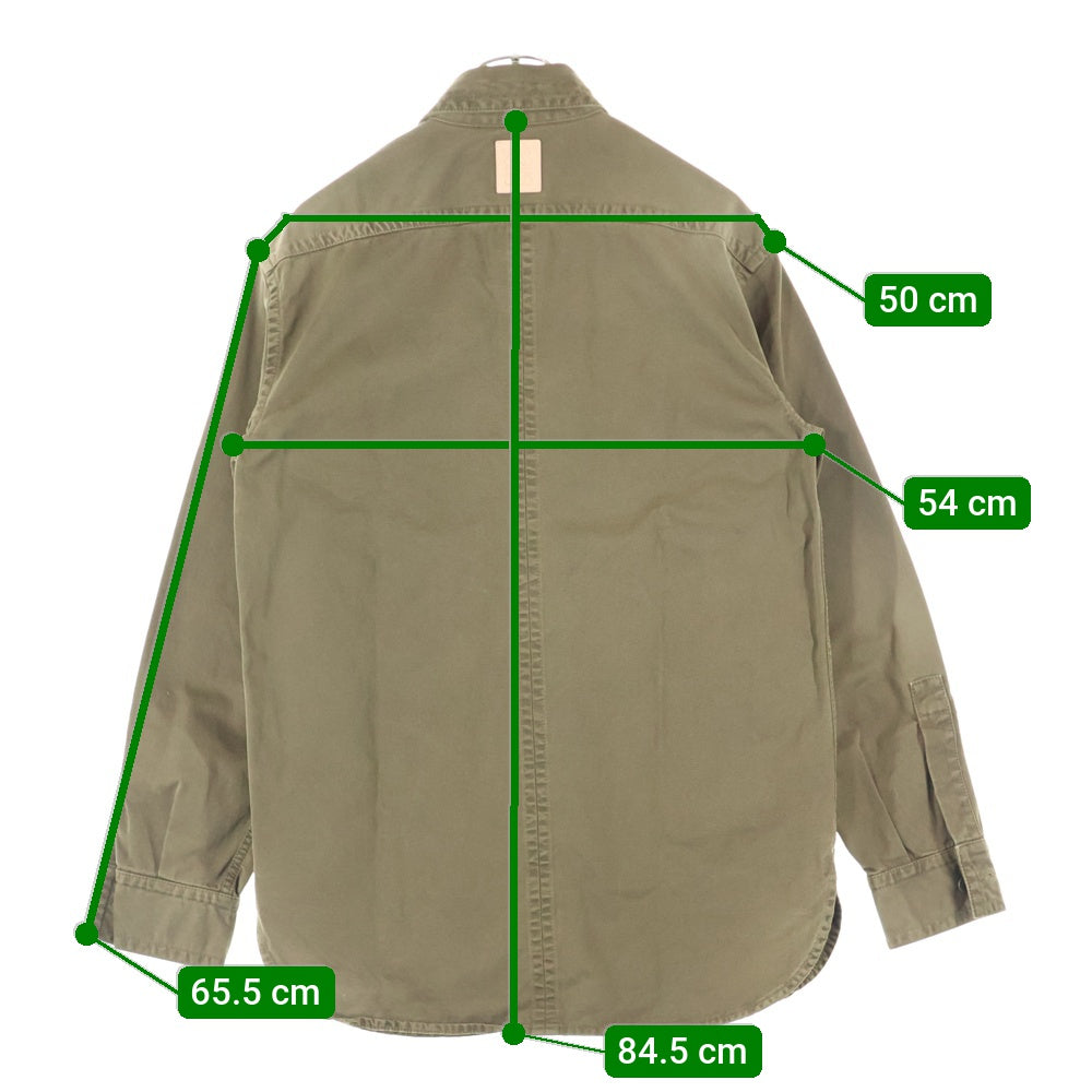 LOEWE(ロエベ) OVERSHIRT オーバーシャツ カーキ H526Y02WA3