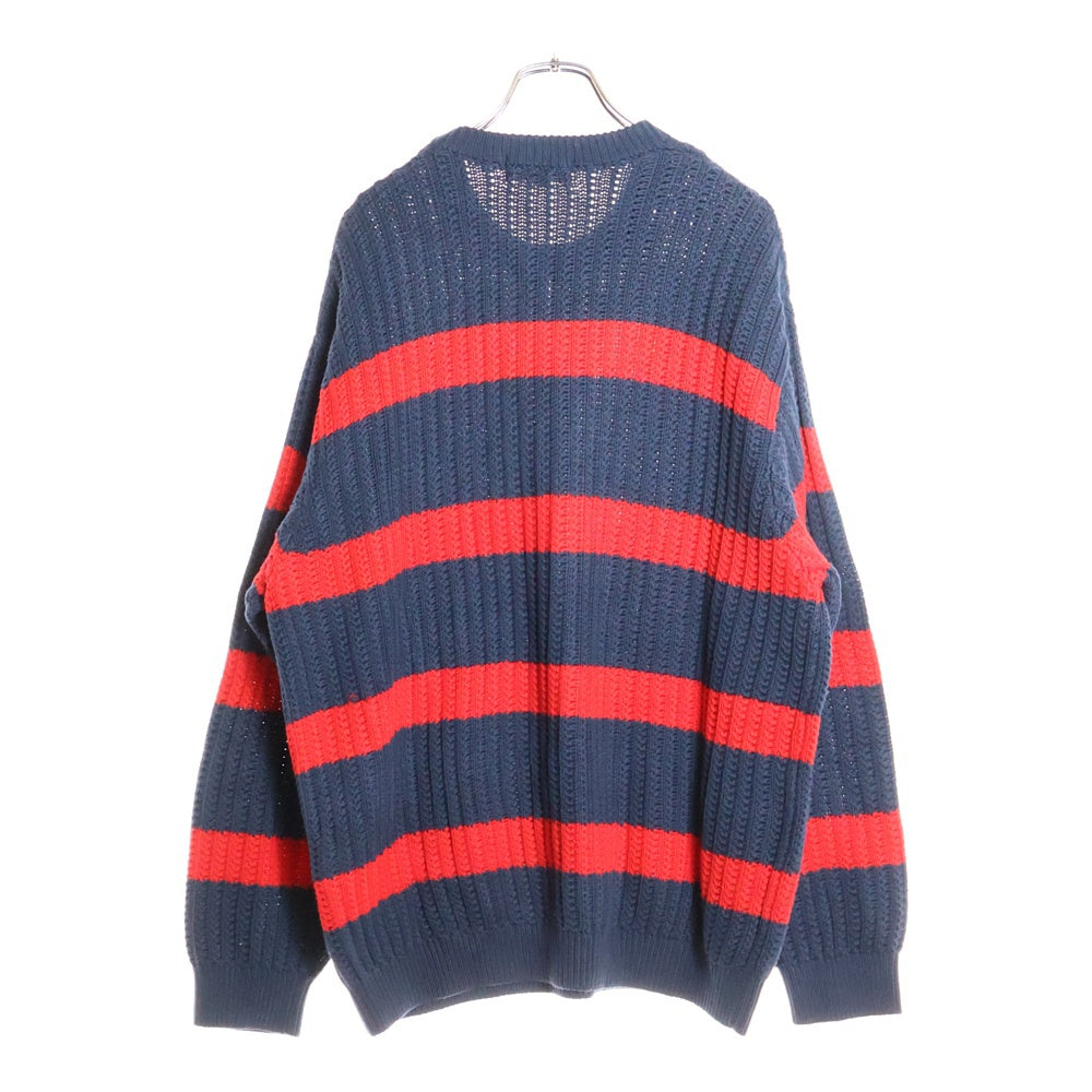 SUPREME(シュプリーム) 25SS Stripe Small Box Sweater ストライプ スモールボックス ニットセーター ネイビー/レッド