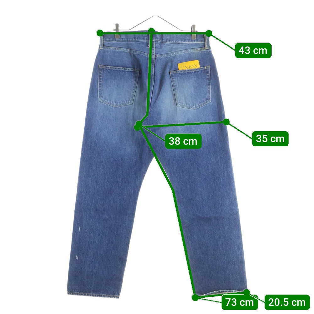 UNION(ユニオン) 22AW ワイド デニム パンツ インディゴ FA22‐001