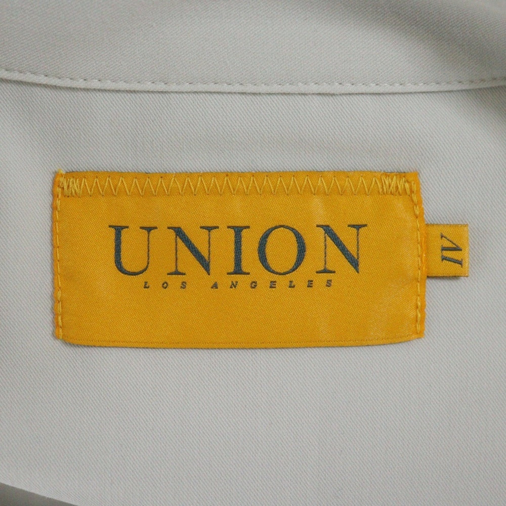 UNION(ユニオン) 24SS MOTEN SS WOVEN オープンカラー ボーリング 半袖 シャツ ホワイト WSS-213