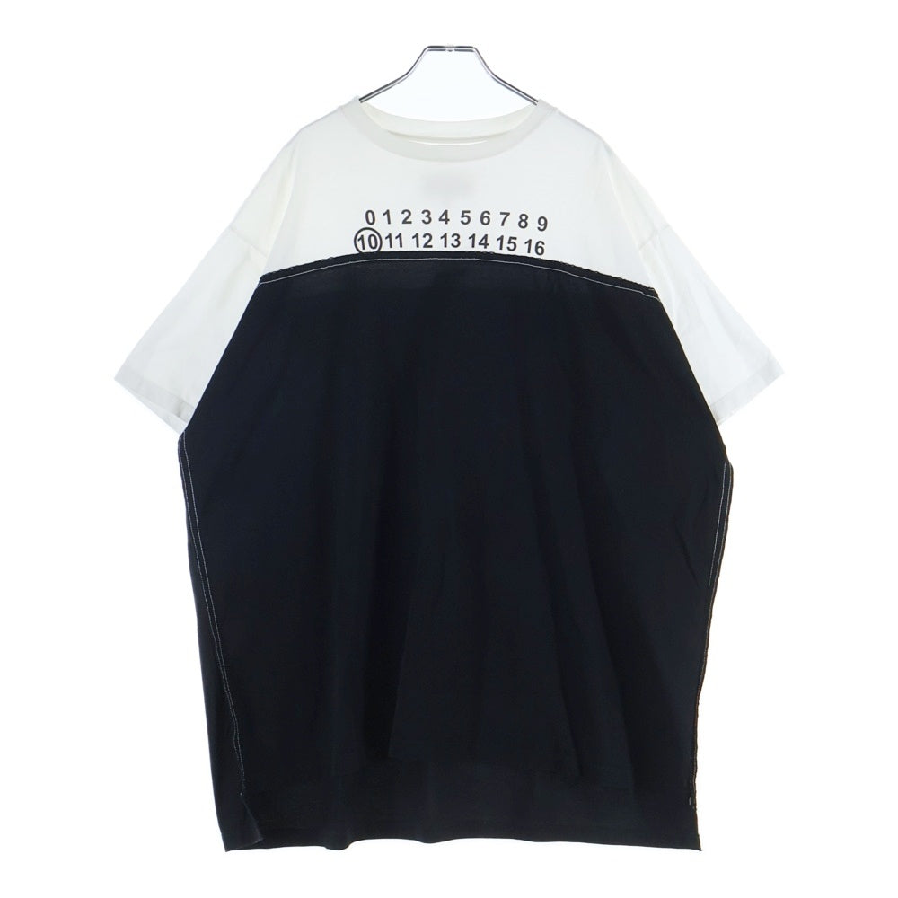 希少　 メゾンマルタンマルジェラ　白タグ ウールギャバ変形スカート42 ブラック 希少 メゾンマルタンマルジェラ 白タグ ウールギャバ変形スカート42