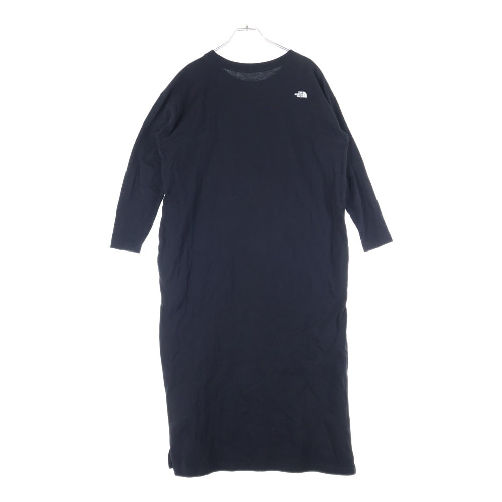 THE NORTH FACE(ザノースフェイス) L/S ONEPIECE ロングスリーブ コットンワンピース カットソー レディース ブラック NTW82340
