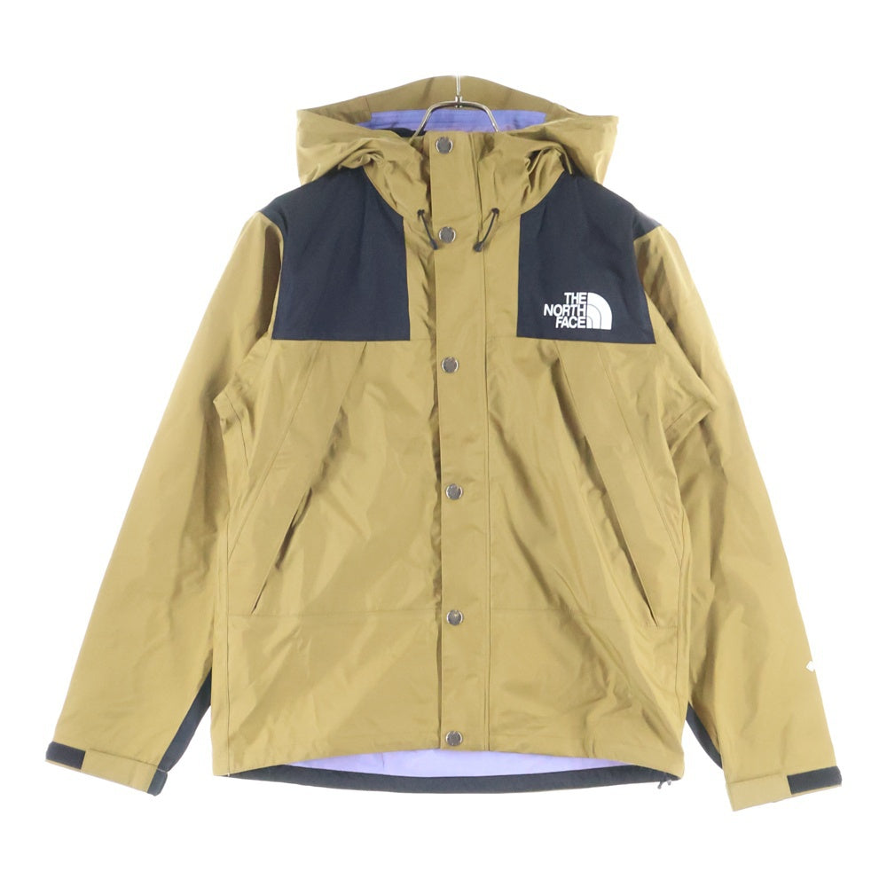 THE NORTH FACE(ザノースフェイス) MOUNTAIN RAINTEX JACKET マウンテン レインテックス フーデッドナイロンジャケット ベージュ/ブラック NP11935