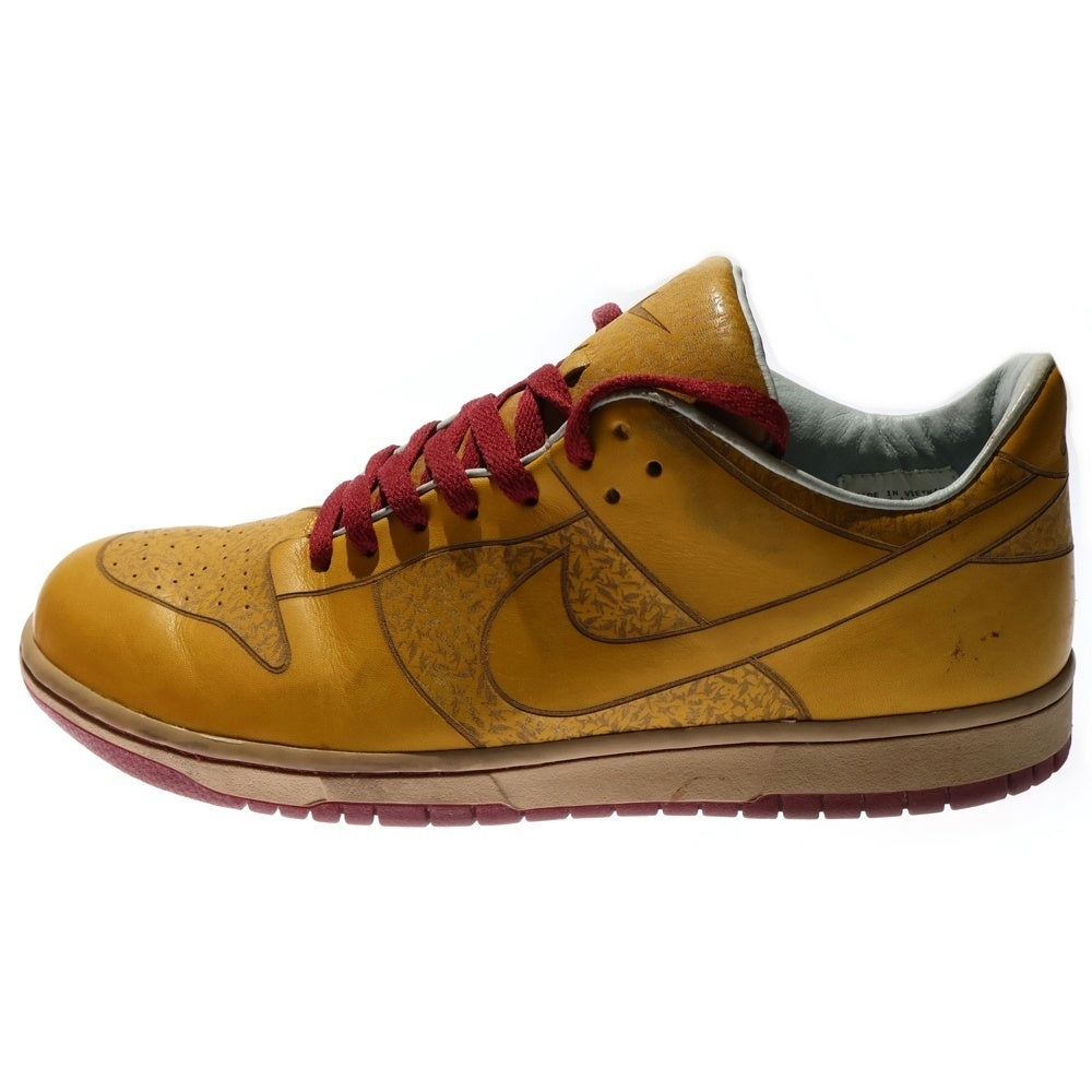 NIKE SB(ナイキエスビー) 【観賞用 2005年製】 DUNK LOW 1 PIECE ダンク ワンピース ローカットスニーカー イエロー US10.5/28.5cm 311611-331