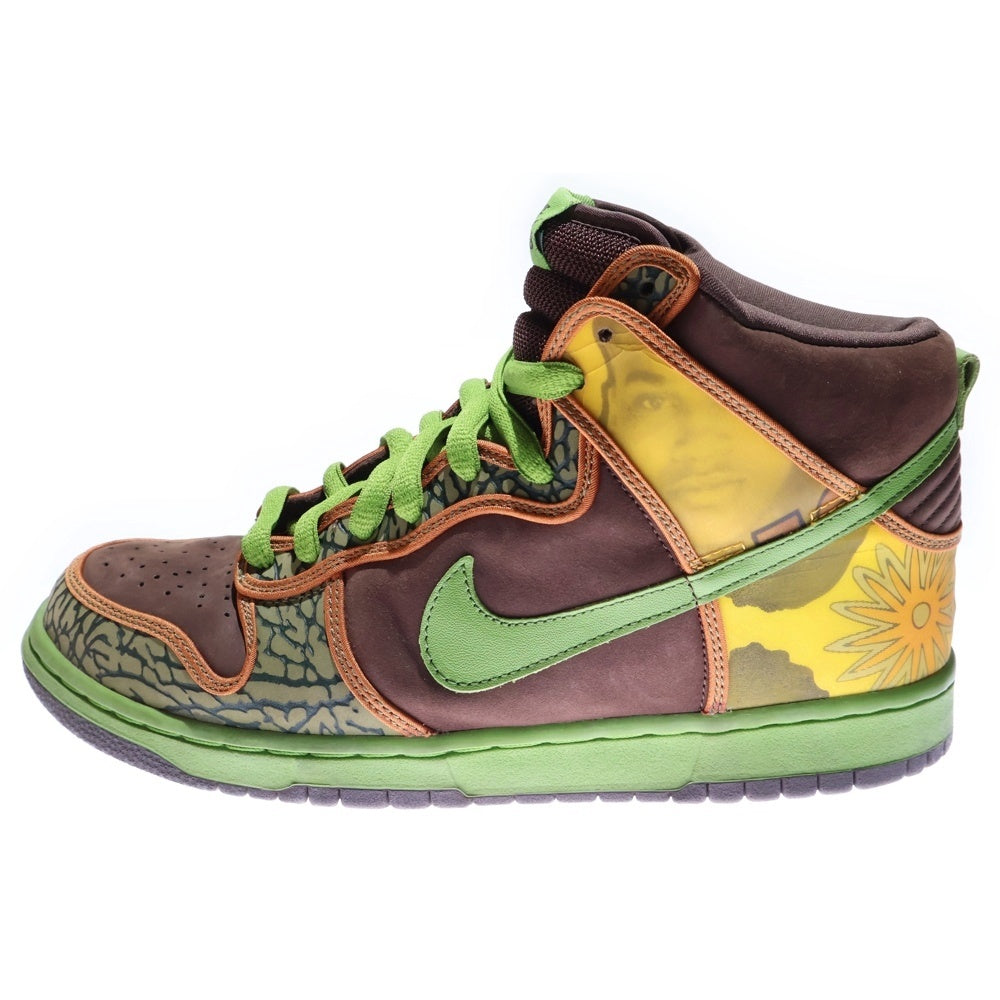 NIKE SB(ナイキエスビー) 【観賞用 2005年製】 DUNK HIGH DE LA SOUL ダンク デラソウル ハイカットスニーカー グリーン/ブラウン US11/29cm 305050-231