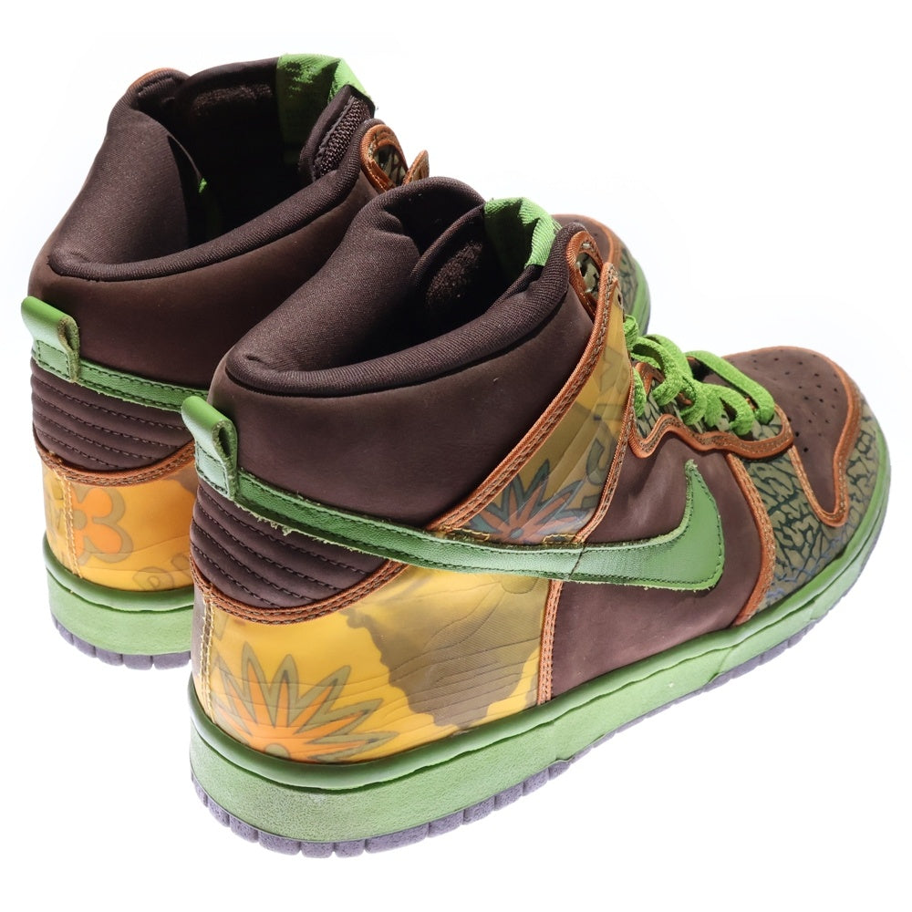 NIKE SB(ナイキエスビー) 【観賞用 2005年製】 DUNK HIGH DE LA SOUL ダンク デラソウル ハイカットスニーカー グリーン/ブラウン US11/29cm 305050-231