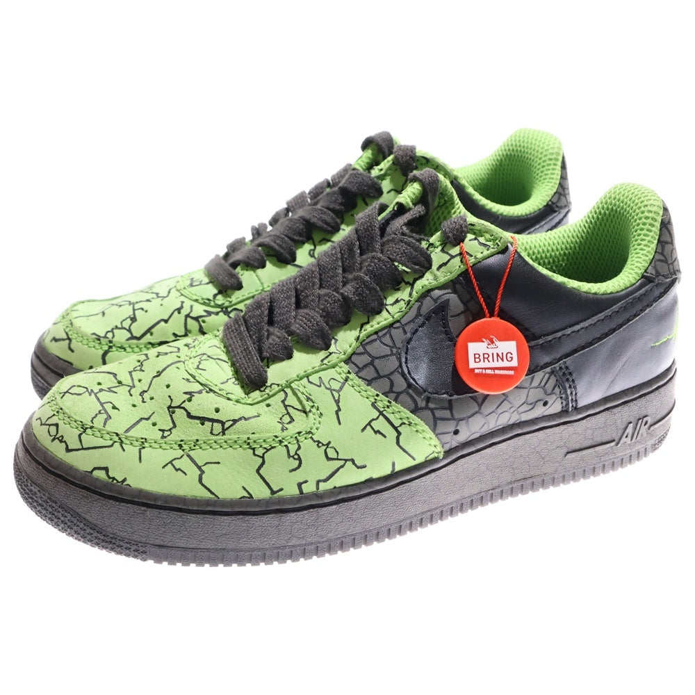 NIKE SB(ナイキエスビー) 【観賞用 2006年製】 AIR FORCE 1 HUFQUAKE エアフォース ハフクエイク ローカットスニーカー ブラック/グリーン US10.5/28.5cm 315206-301