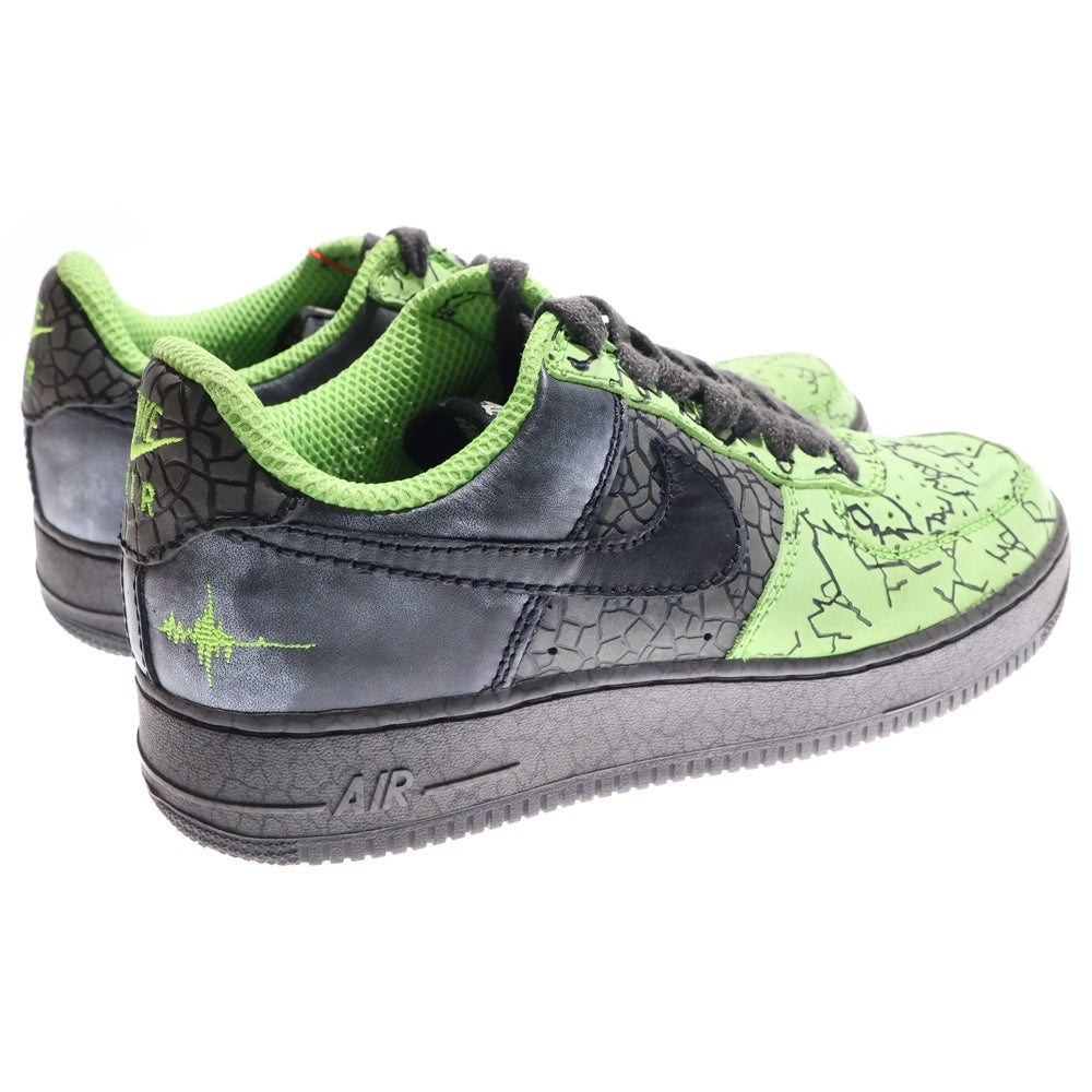 NIKE SB(ナイキエスビー) 【観賞用 2006年製】 AIR FORCE 1 HUFQUAKE エアフォース ハフクエイク ローカットスニーカー ブラック/グリーン US10.5/28.5cm 315206-301